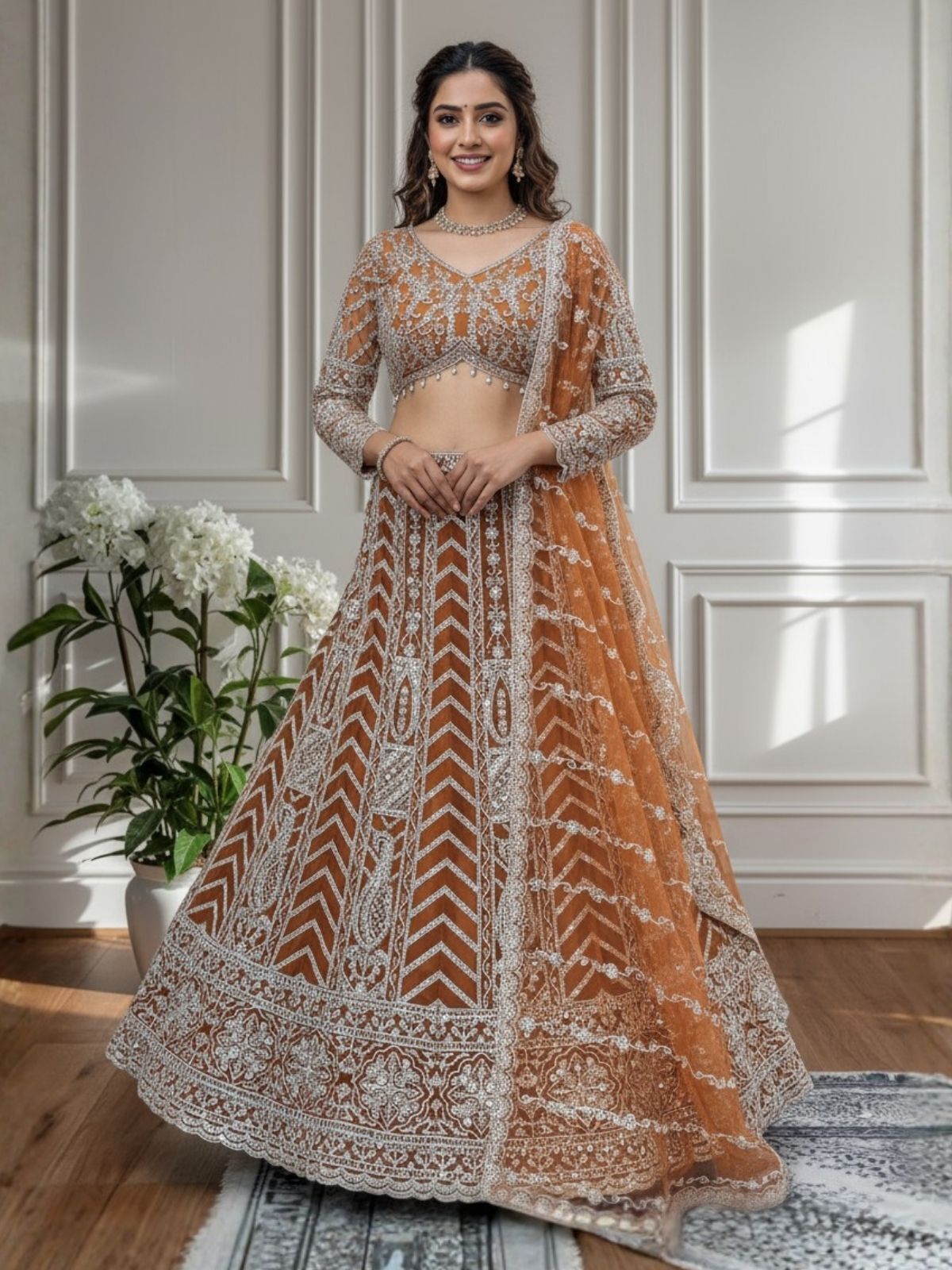 odette Embellished Semi Stitched Lehenga Choli-picture-45