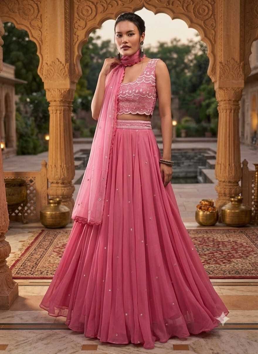 manish kumar Embroidered Semi Stitched Lehenga Choli-picture-14