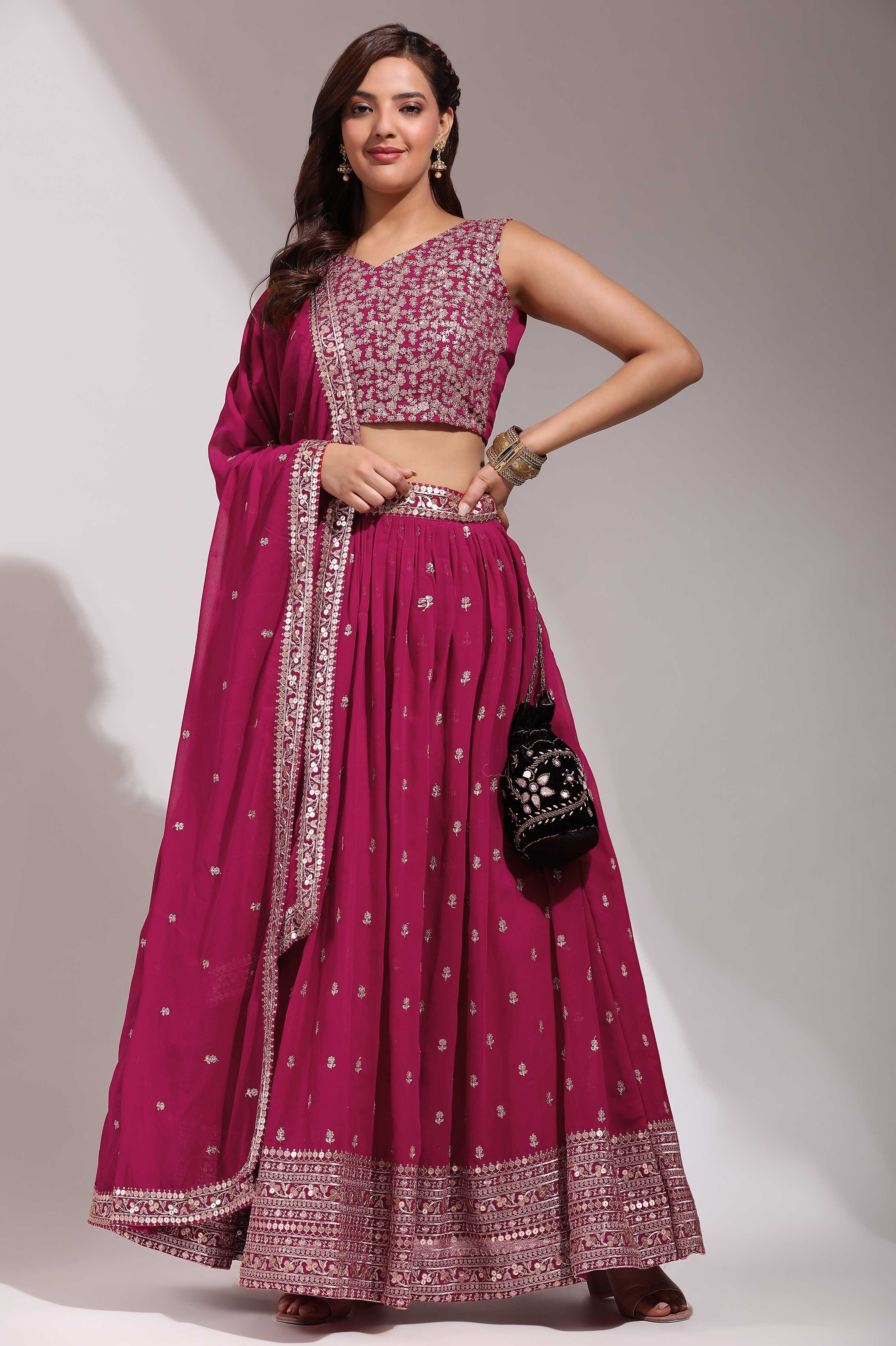 tasrika Embroidered Semi Stitched Lehenga Choli-picture-26