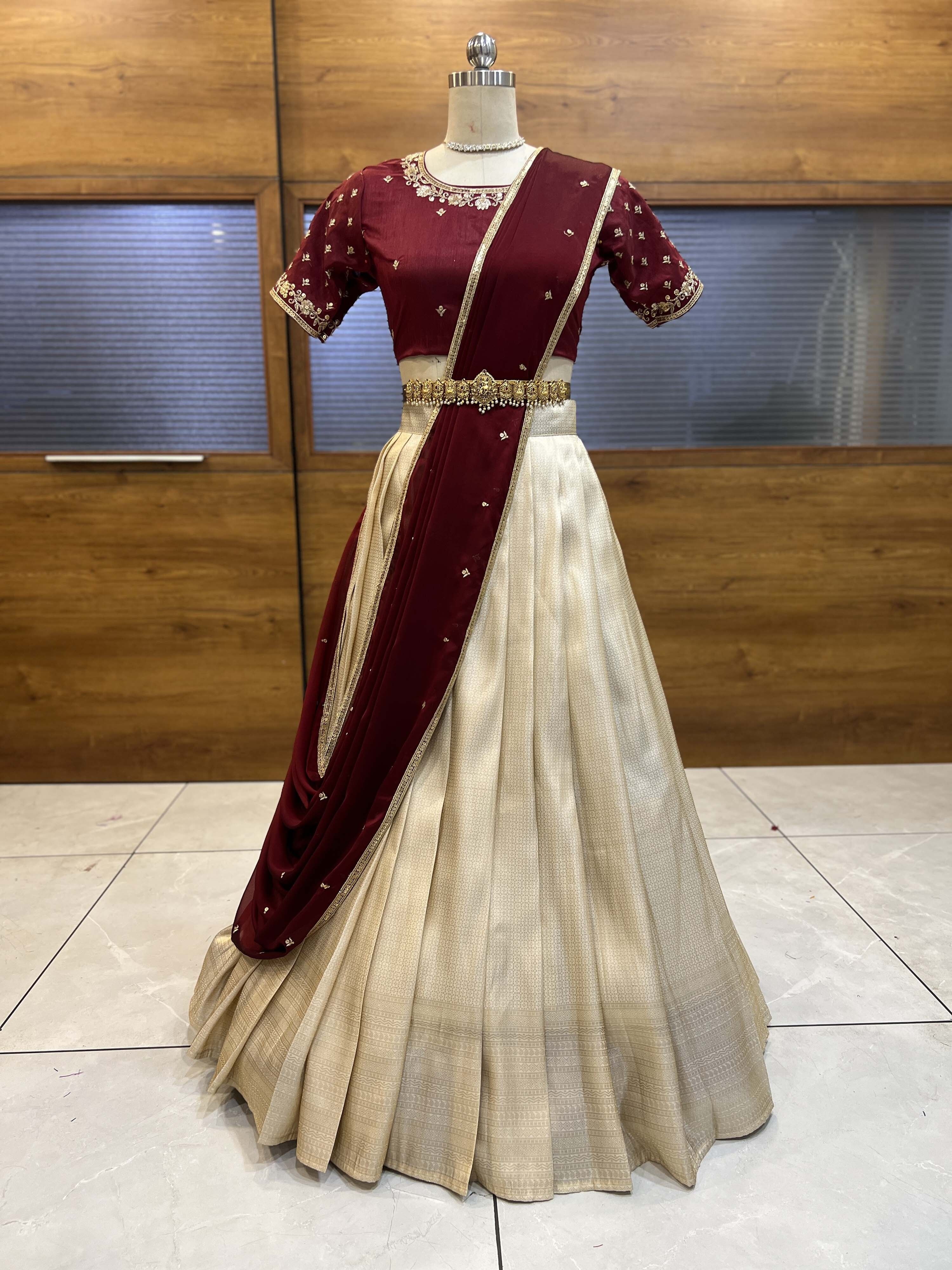 divastri Self Design Semi Stitched Lehenga Choli-picture-20