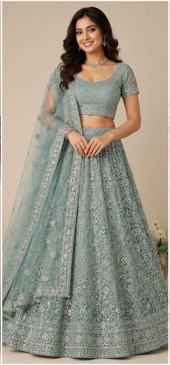 simthy Embroidered Semi Stitched Lehenga Choli-picture-15
