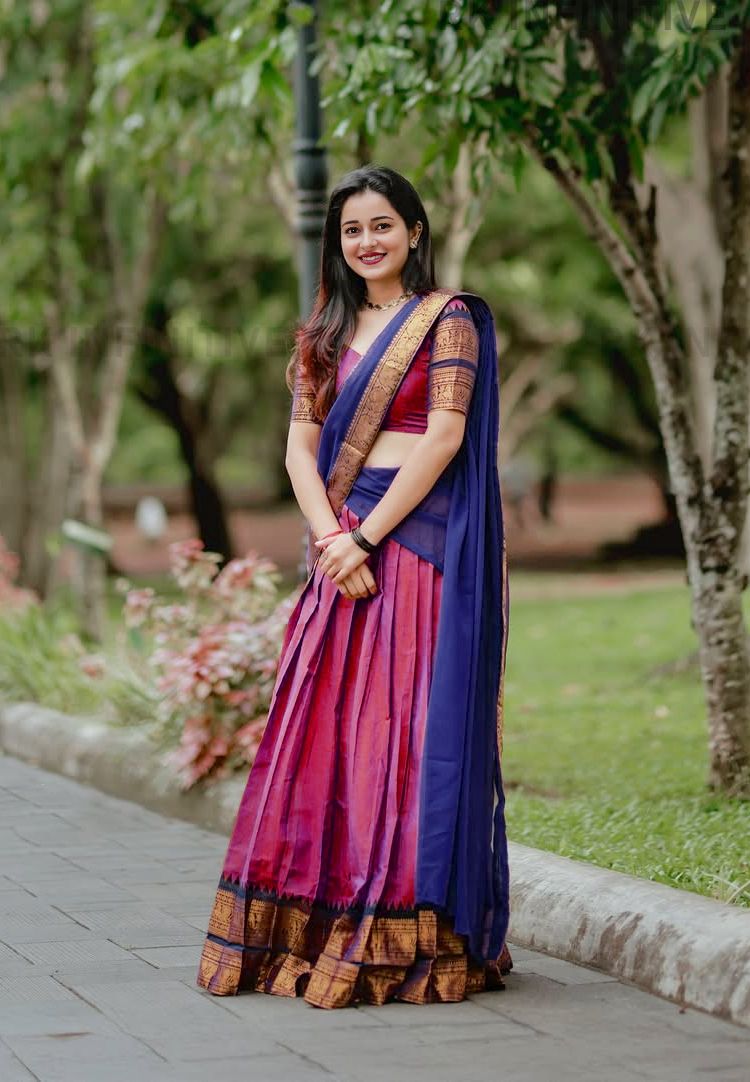 pavitraa sarees Solid Semi Stitched Lehenga Choli-picture-19