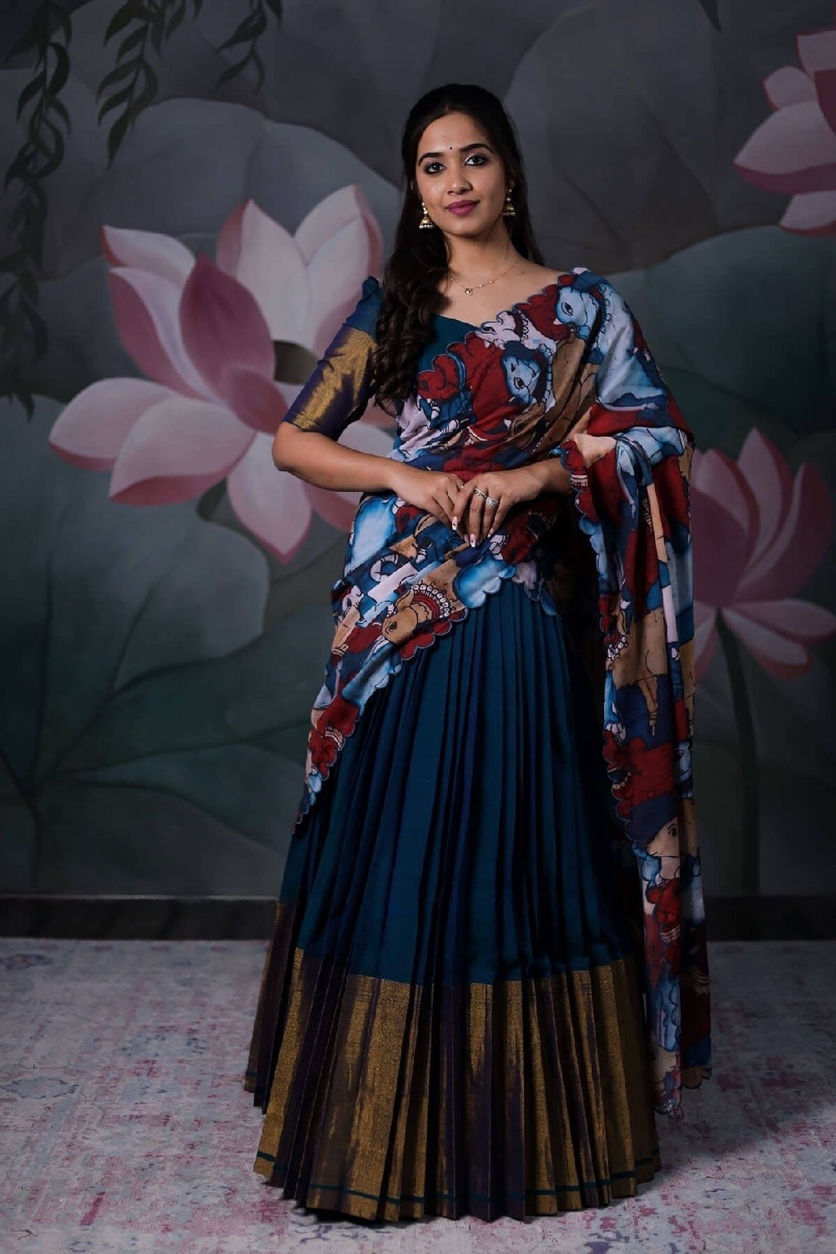 fabcartz Self Design Semi Stitched Lehenga Choli-picture-15