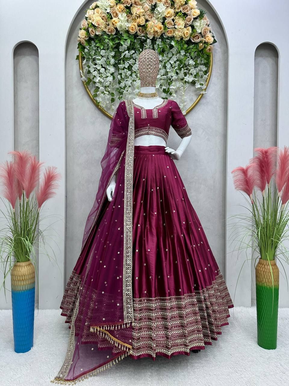 fashion filament – live your fashion Embroidered Semi Stitched Lehenga Choli-picture-22