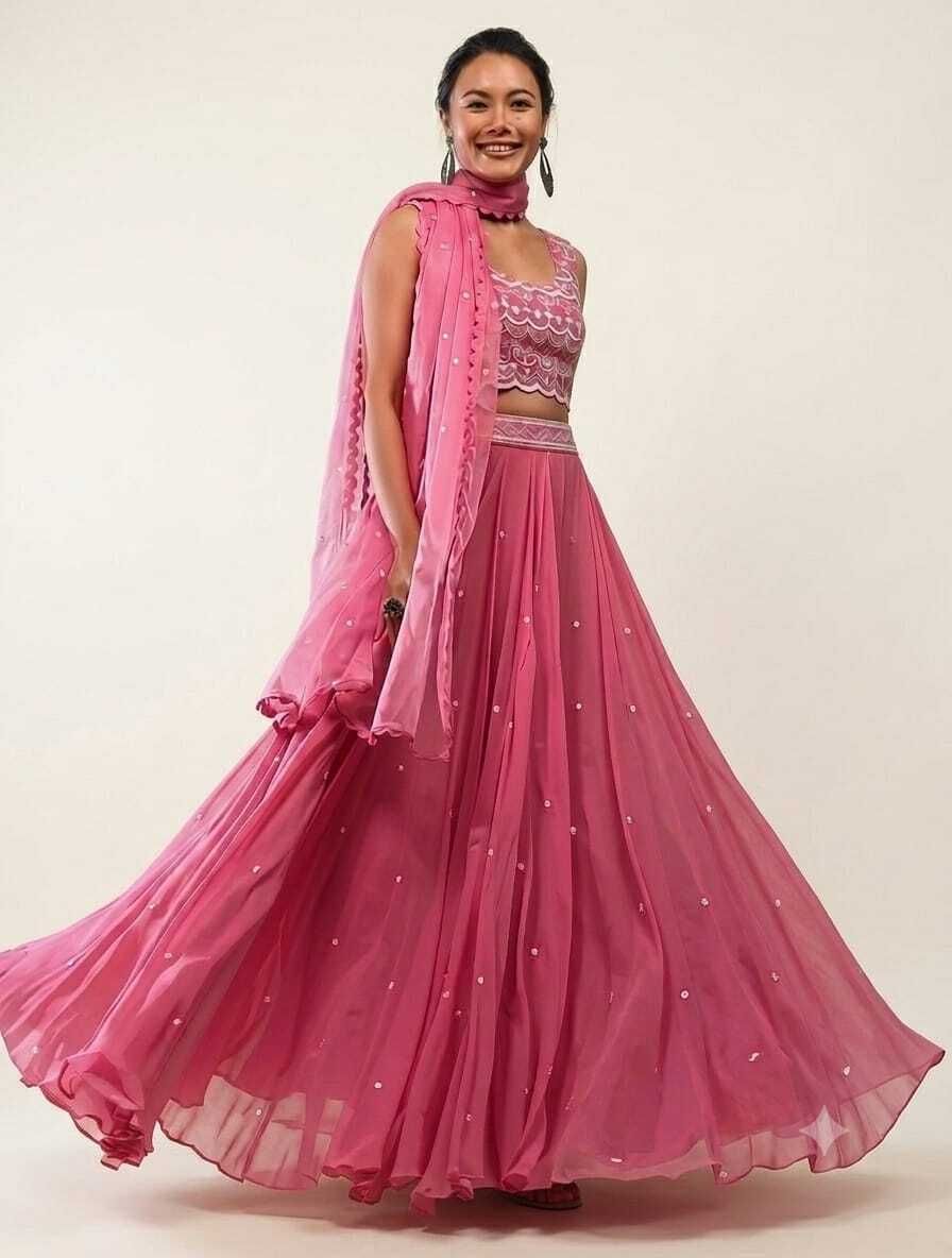 manish kumar Embroidered Semi Stitched Lehenga Choli-picture-22