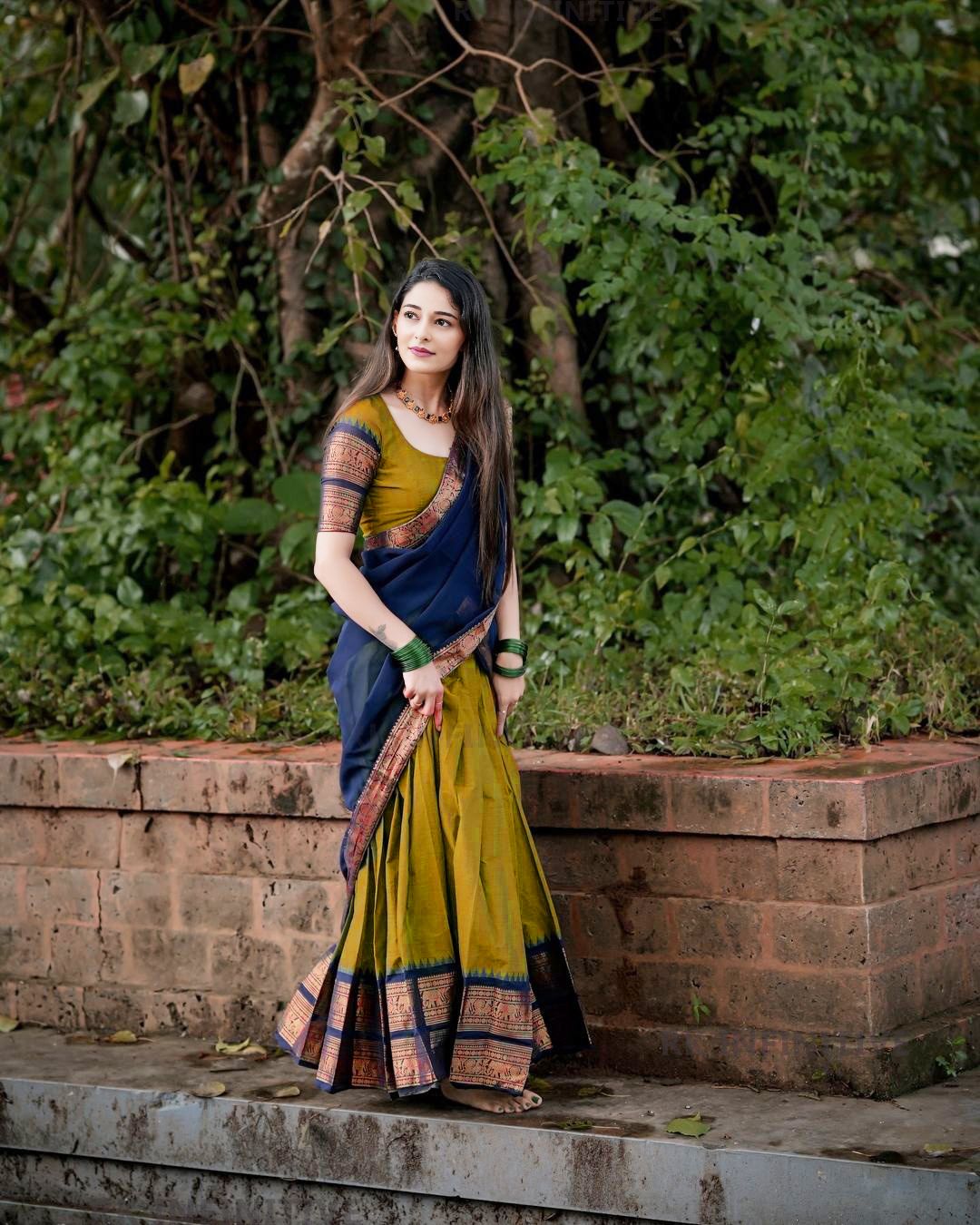 Solid Semi Stitched Lehenga Choli-image-20