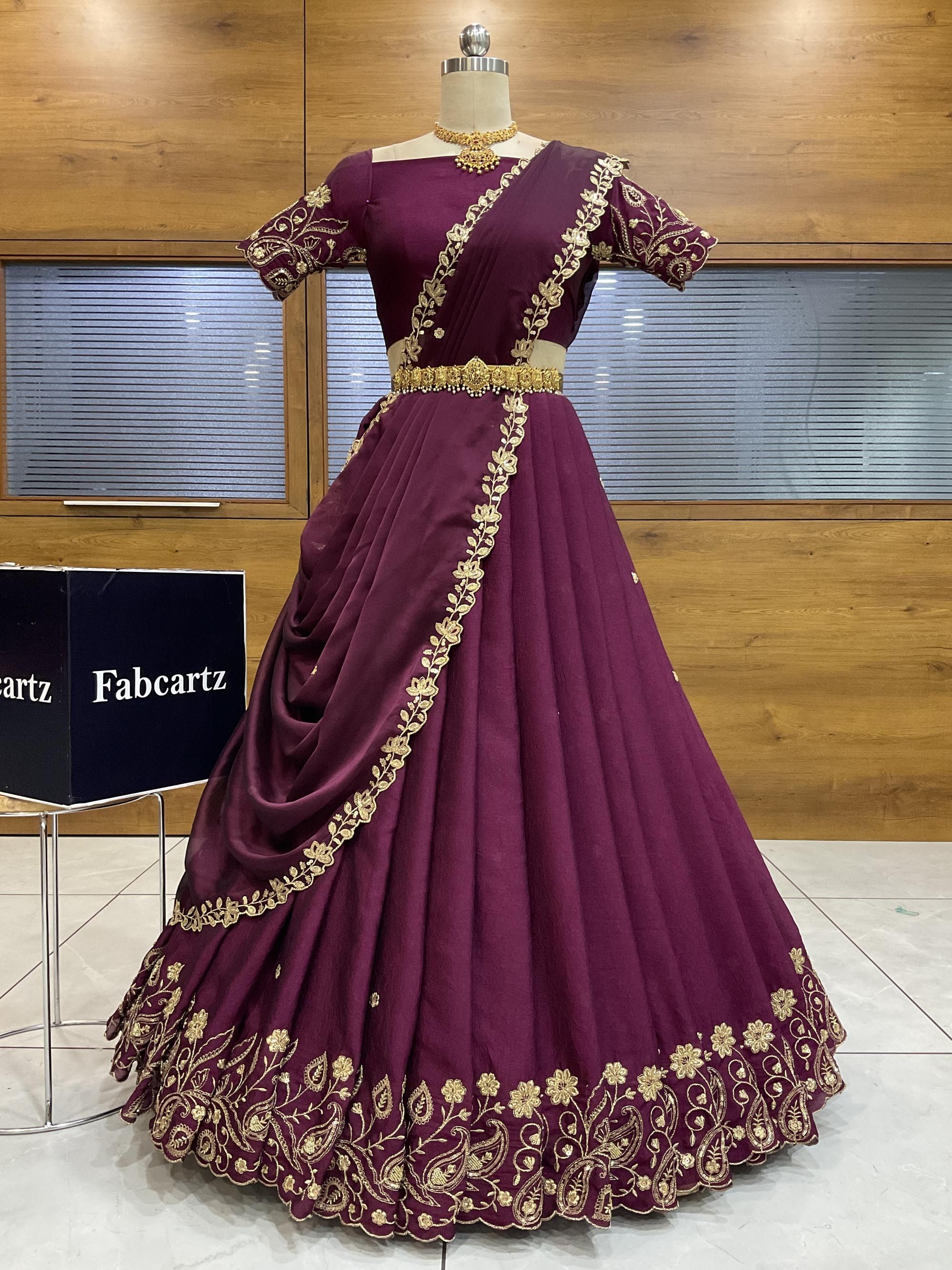 shree creation Solid Semi Stitched Lehenga Choli-picture-10