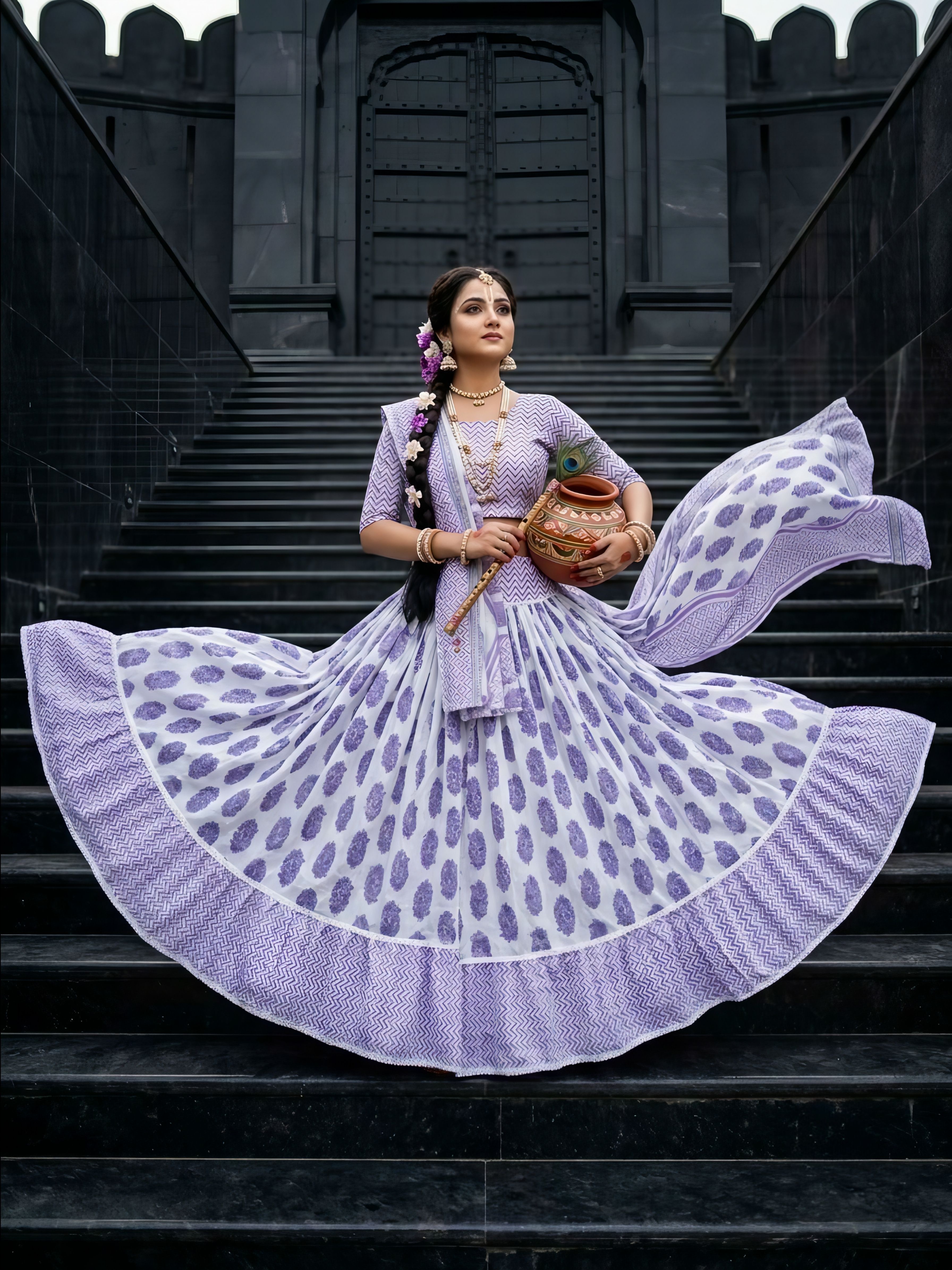 sujas Printed Semi Stitched Lehenga Choli-picture-3