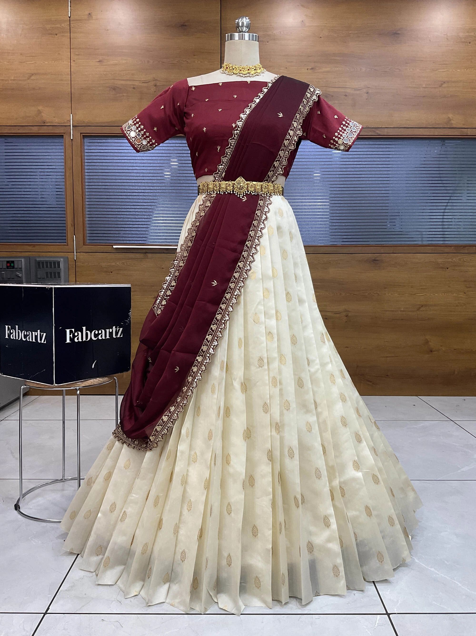 fabcartz Printed Semi Stitched Lehenga Choli-picture-12