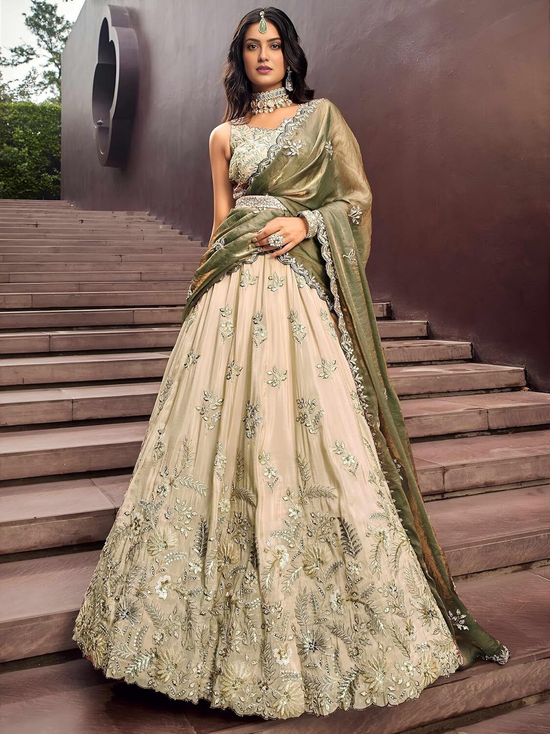 kesari nandan creation Embroidered Semi Stitched Lehenga Choli-picture-32