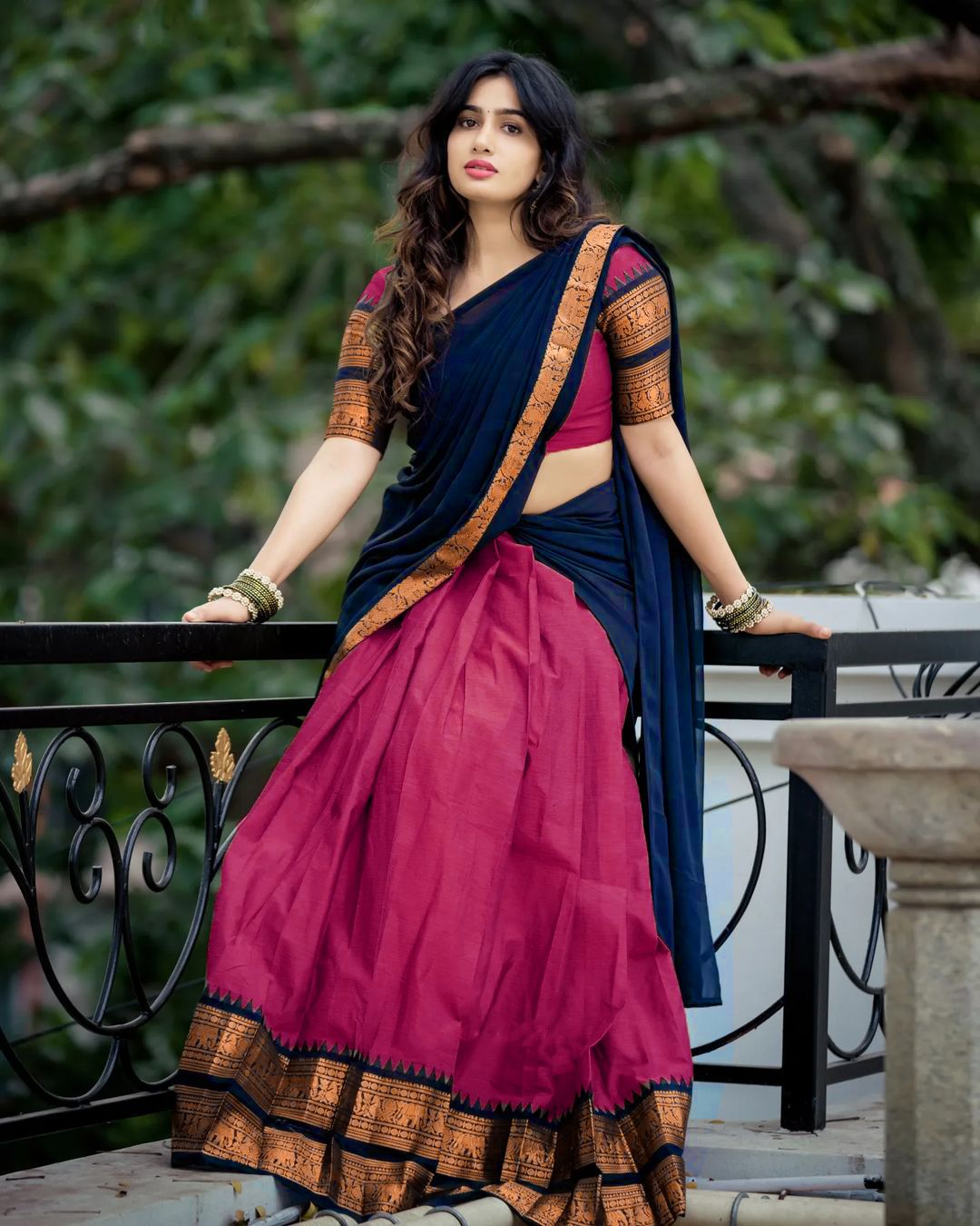 Solid Semi Stitched Lehenga Choli-image-33