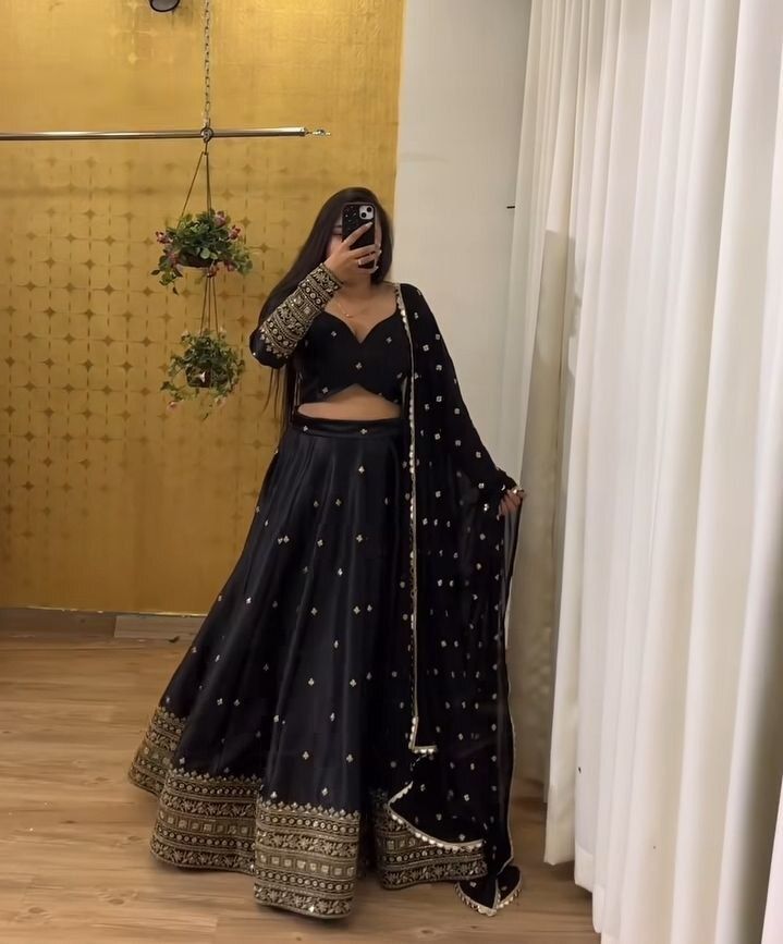 pedr trends Embroidered Semi Stitched Lehenga Choli-picture-25