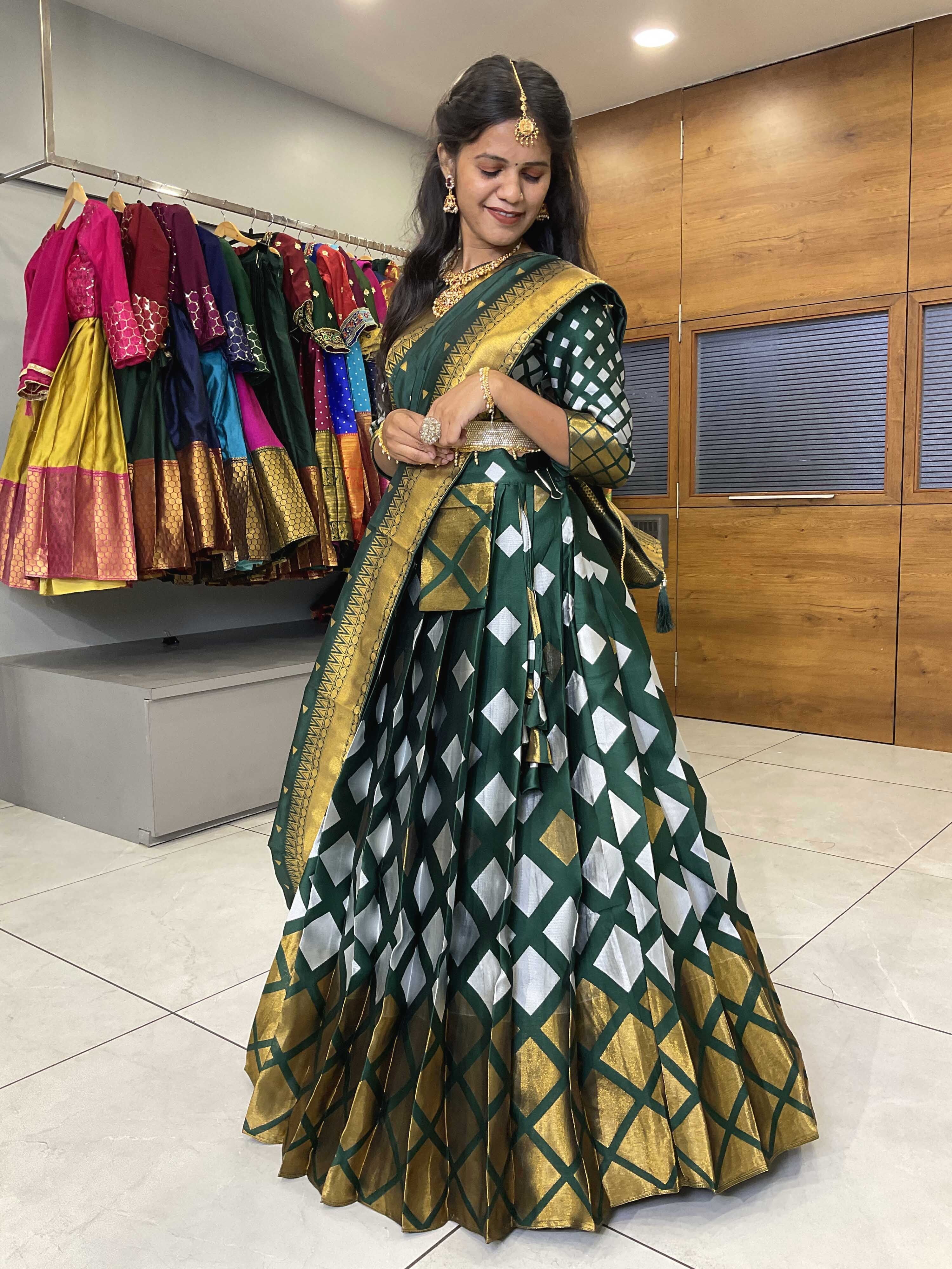 fabcartz Self Design Semi Stitched Lehenga Choli-picture-13