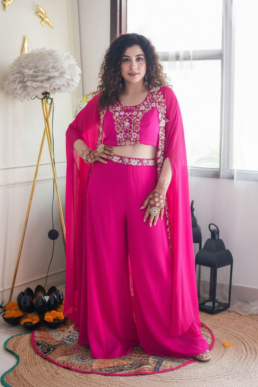 Embroidered Stitched Lehenga Choli-image-1