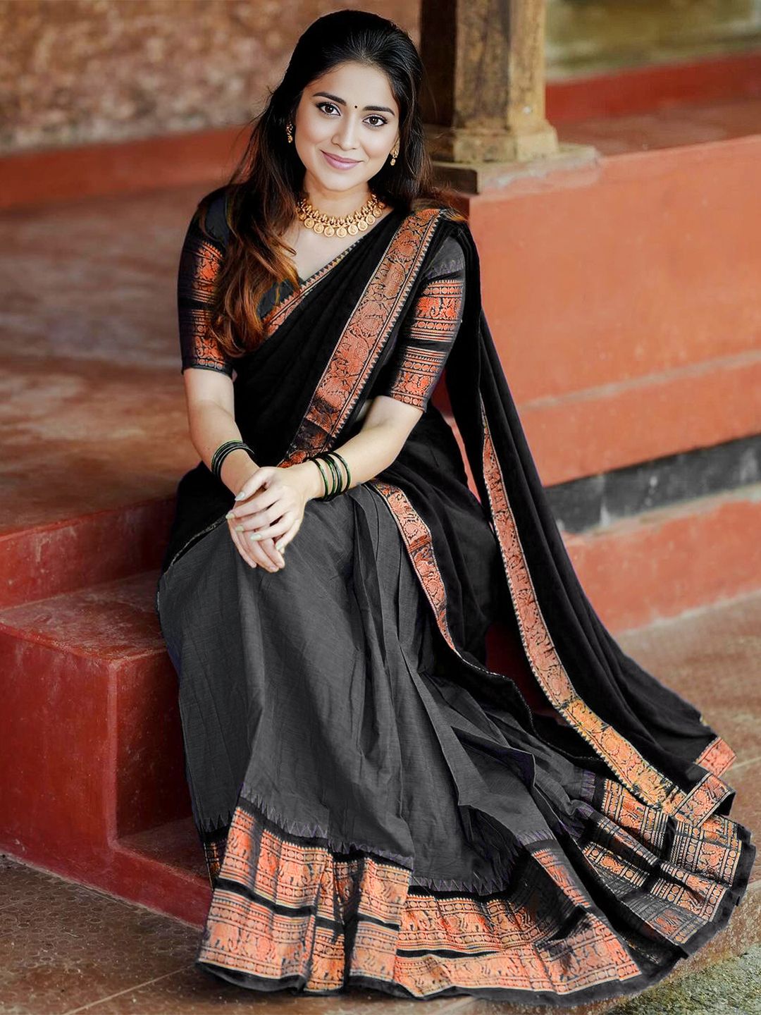 Solid Semi Stitched Lehenga Choli-image-32