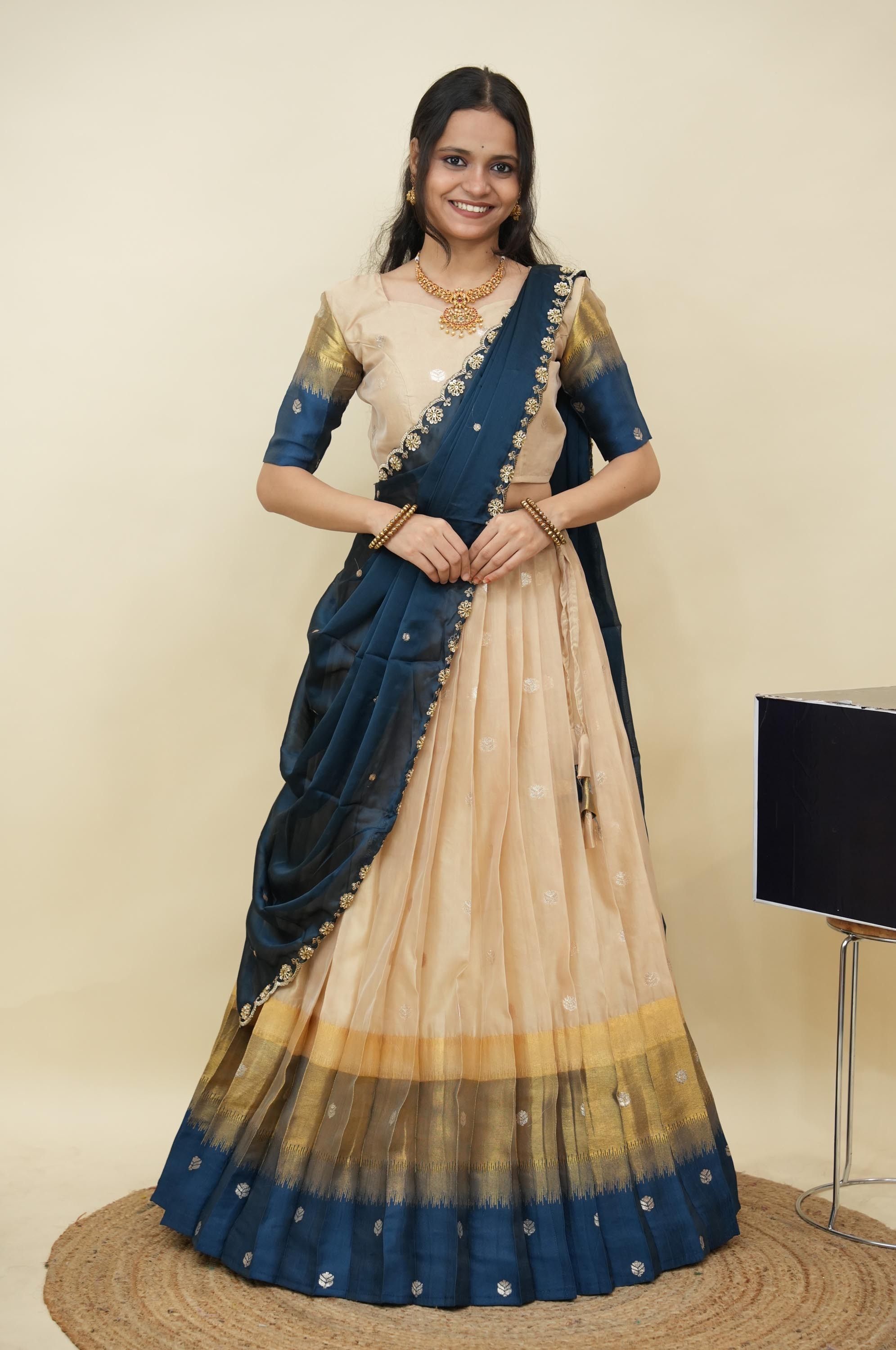 shree creation Solid Semi Stitched Lehenga Choli-picture-46