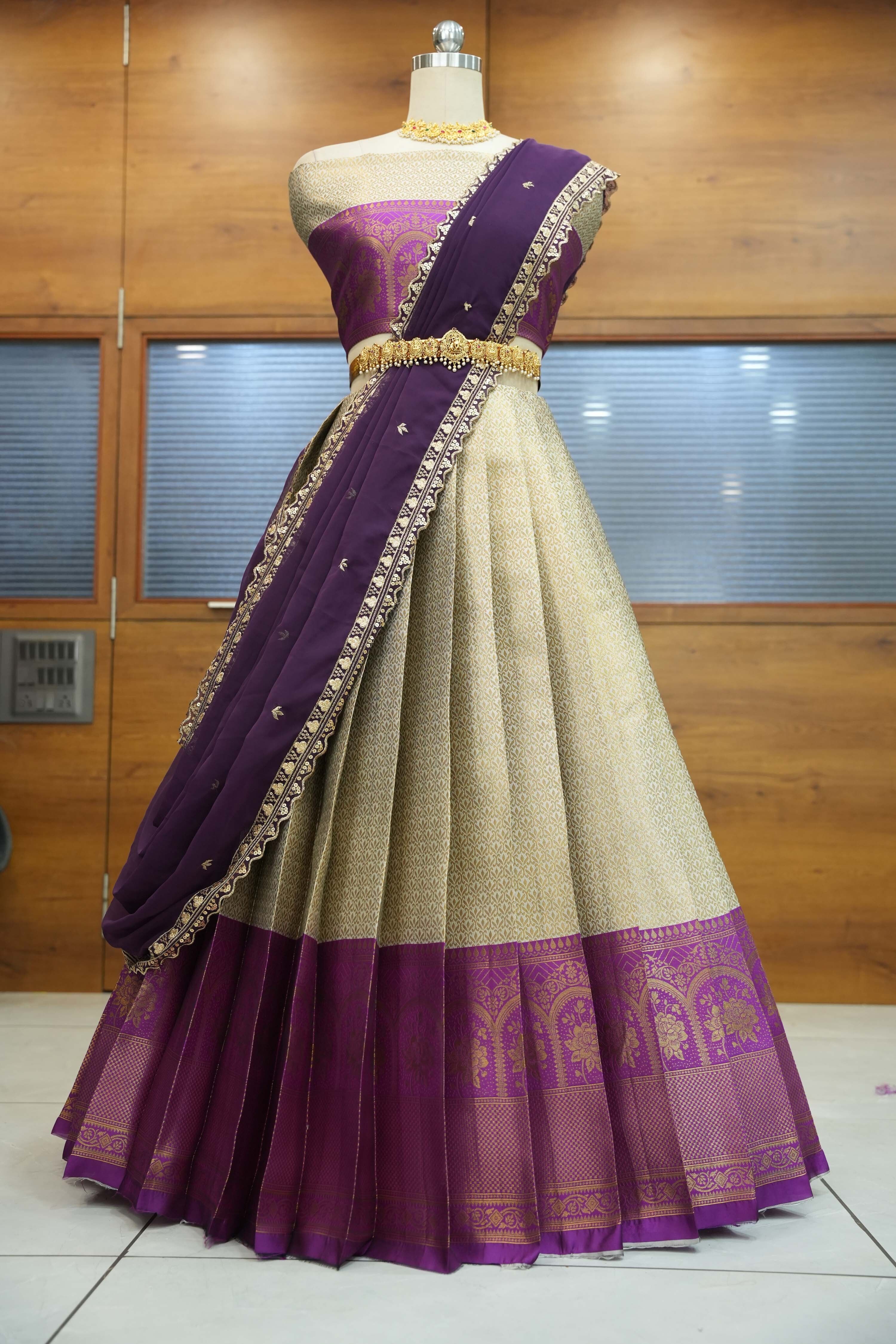 fabcartz Self Design Semi Stitched Lehenga Choli-picture-23