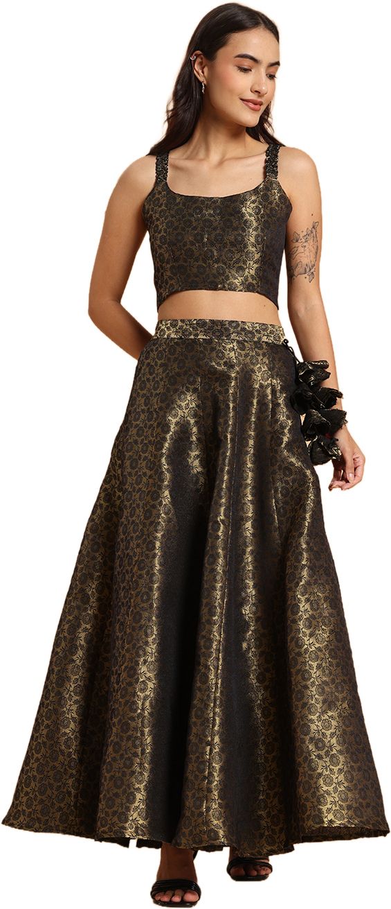 frolic rolic Self Design Stitched Lehenga Choli-picture-12