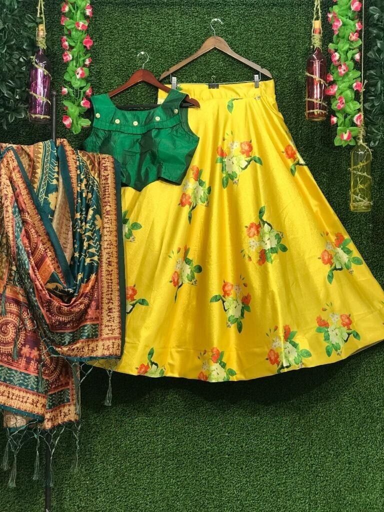 Digital Print Semi Stitched Lehenga Choli-image-49