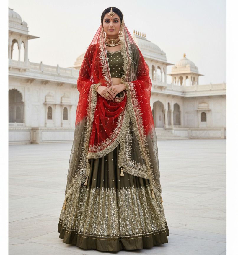 shrihari business Embroidered Semi Stitched Rajasthani Poshak-picture-15