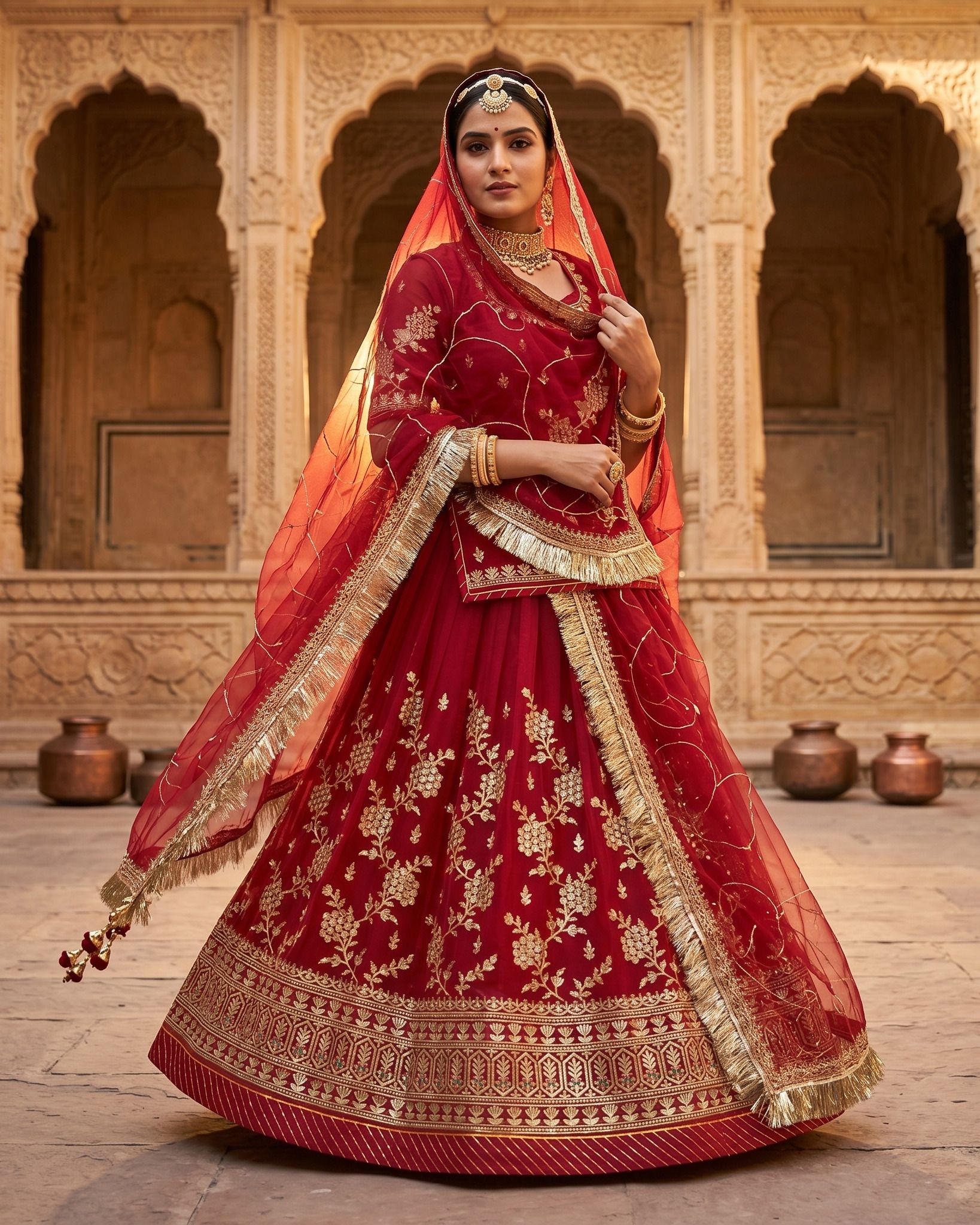 mantushti Embroidered Semi Stitched Rajputi Poshak-picture-26