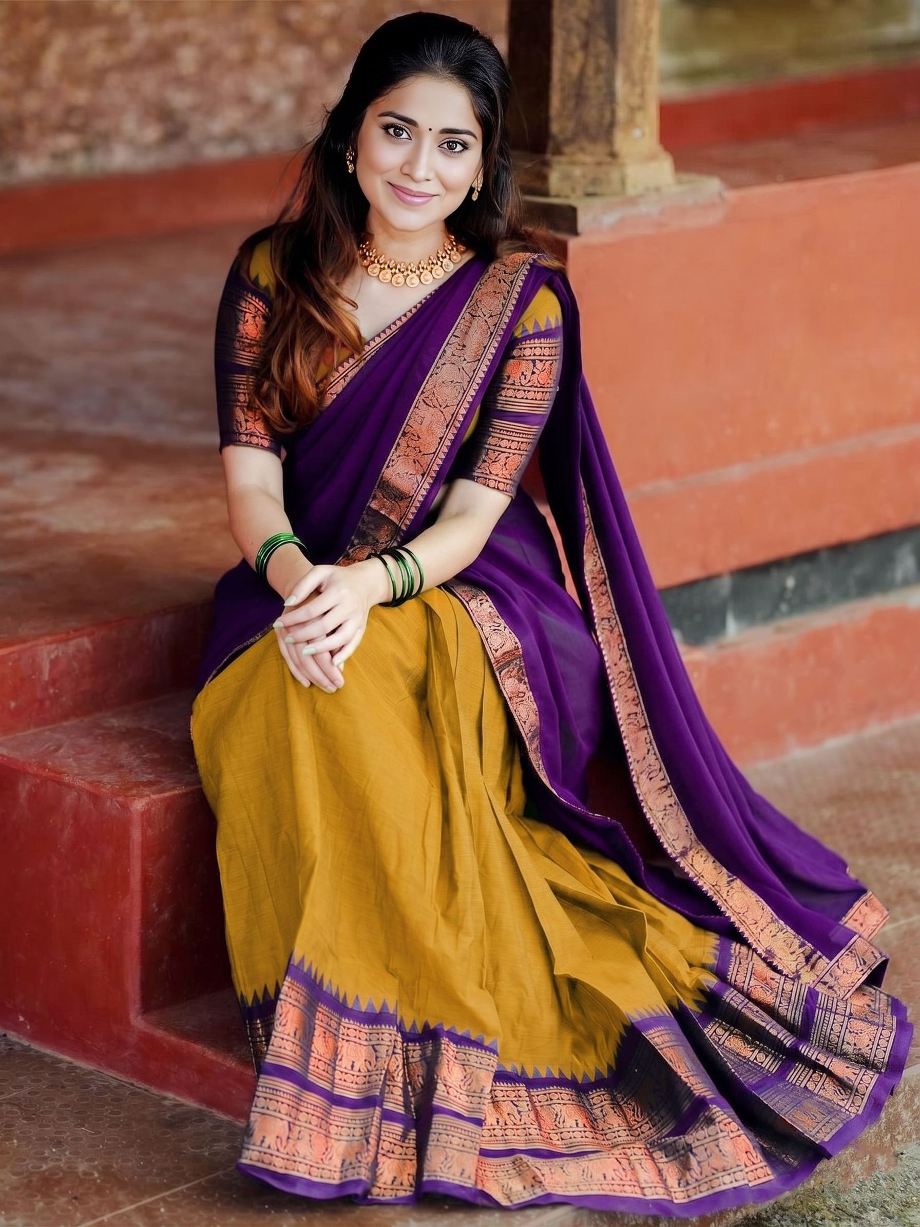 Solid Semi Stitched Lehenga Choli-image-21