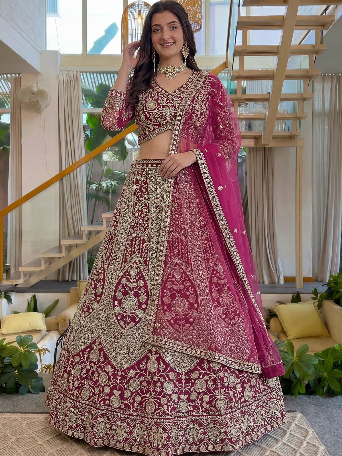 odette Embellished Semi Stitched Lehenga Choli-picture-31