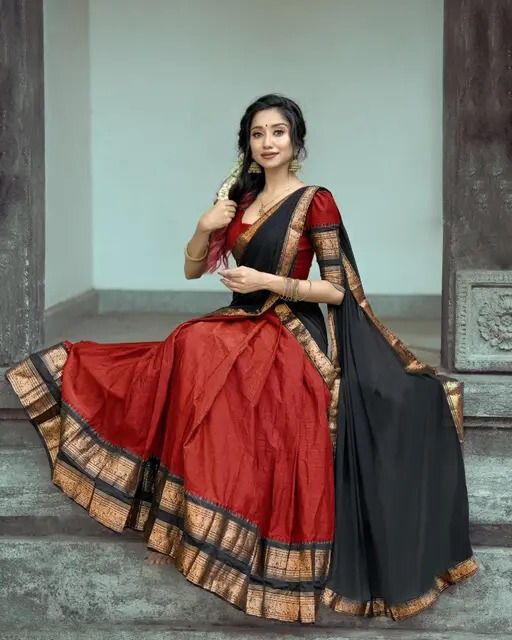 Self Design Semi Stitched Lehenga Choli-image-2