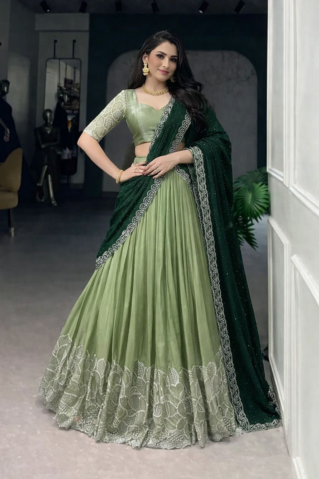 keshavi creation Self Design Semi Stitched Lehenga Choli-picture-24