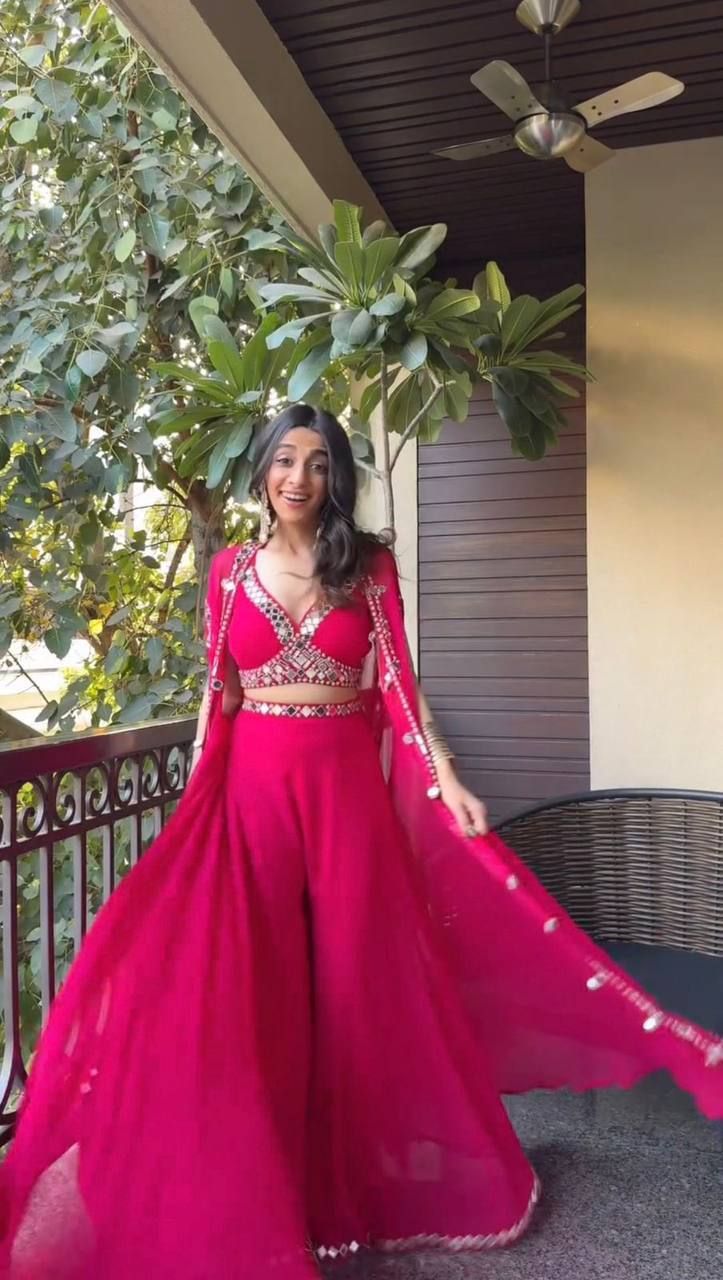 Embroidered Stitched Lehenga with Jacket