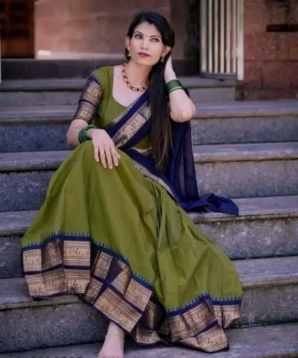 renvaani fashion Embroidered Semi Stitched Lehenga Choli-picture-15