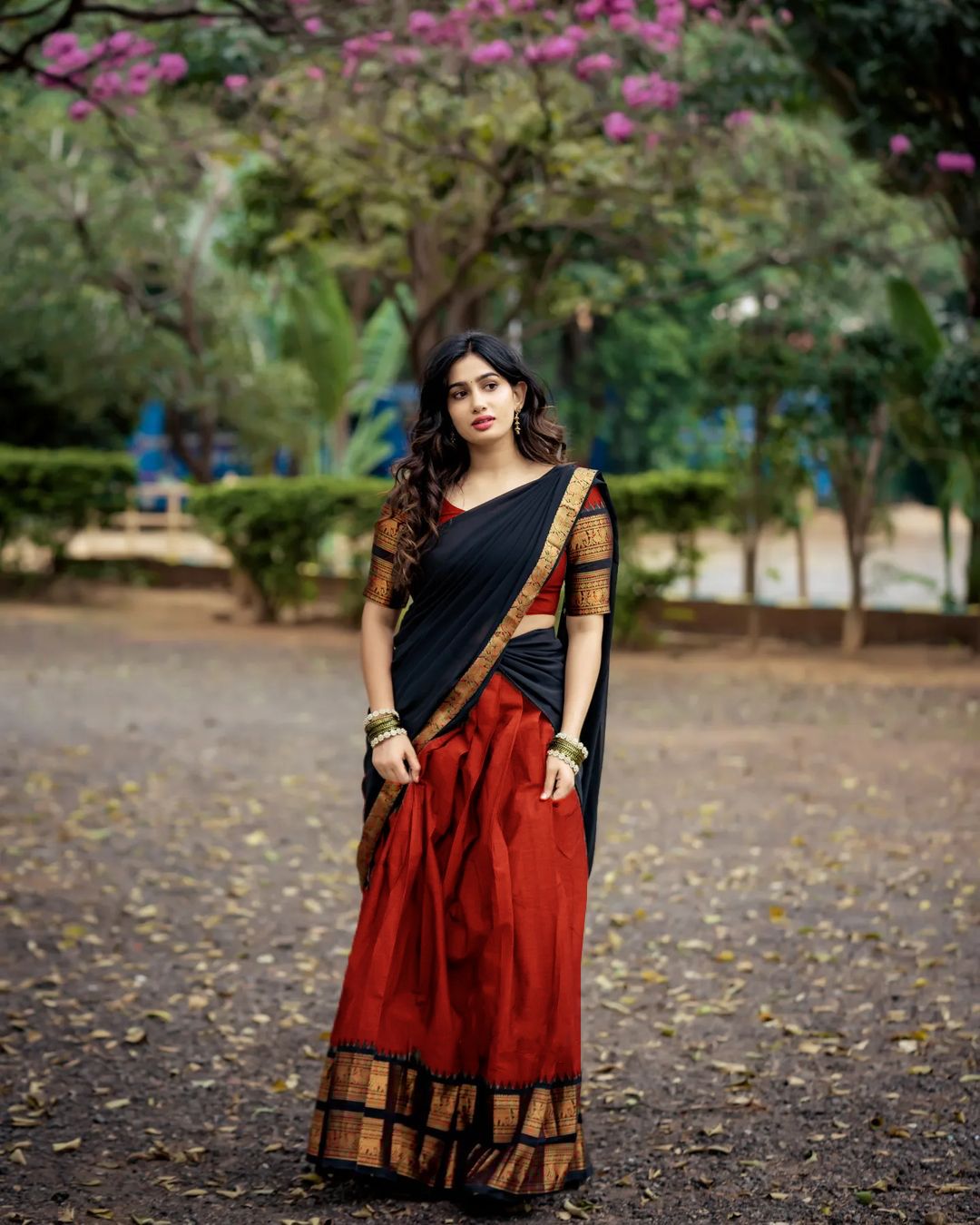 pavitraa sarees Solid Semi Stitched Lehenga Choli-picture-35