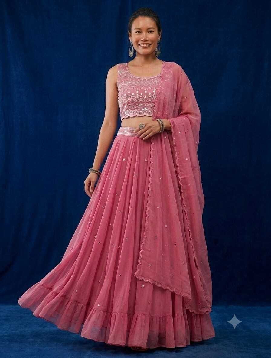 manish kumar Embroidered Semi Stitched Lehenga Choli-picture-46