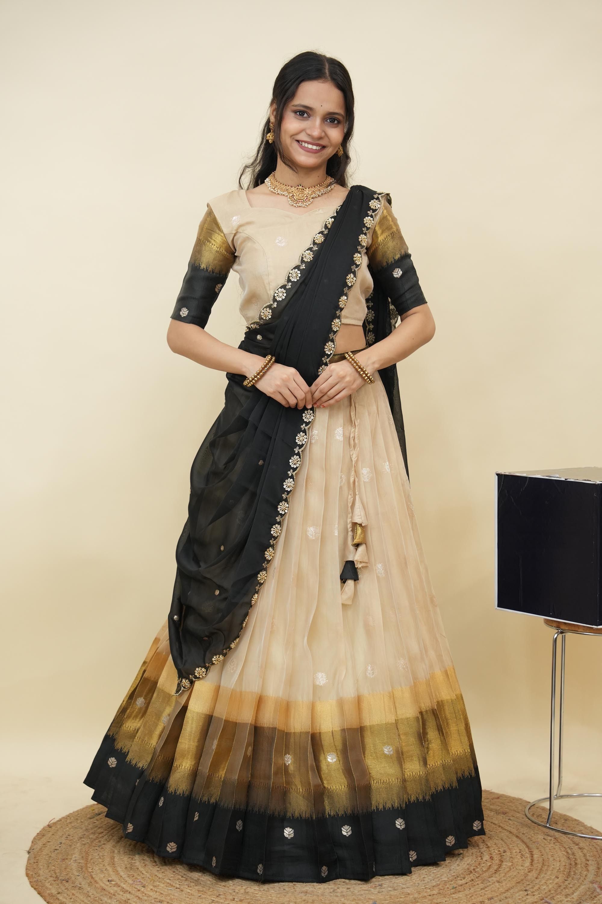 shree creation Solid Semi Stitched Lehenga Choli-picture-15