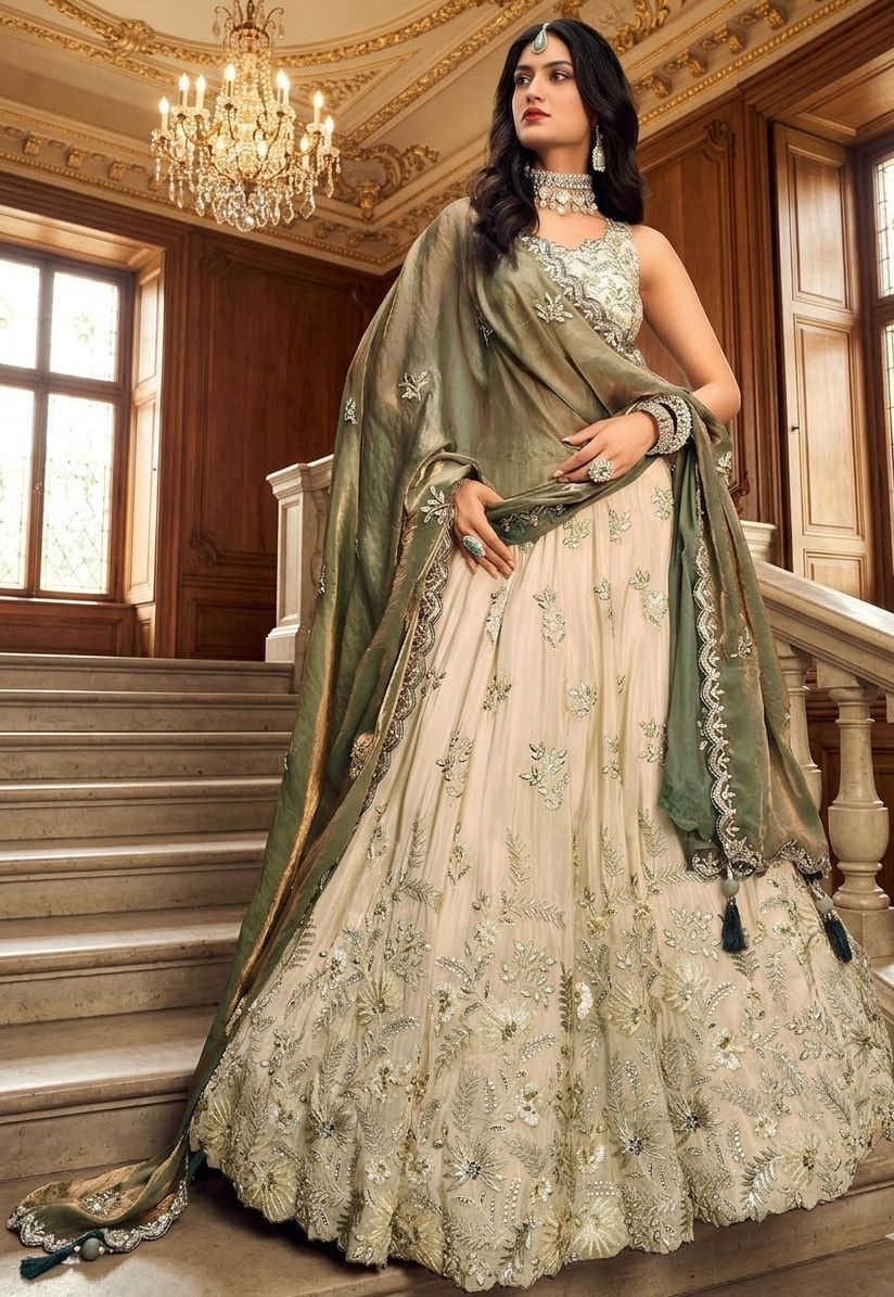 kesari nandan creation Embroidered Semi Stitched Lehenga Choli-picture-24