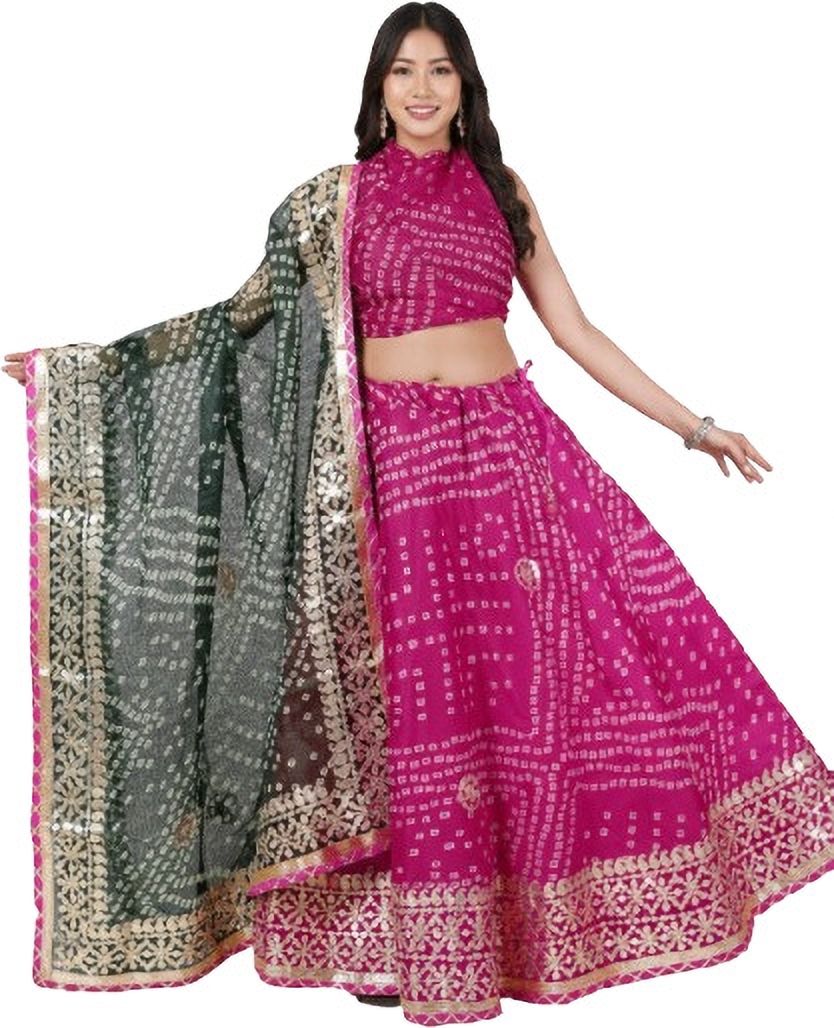 pahnava Printed Semi Stitched Lehenga Choli-picture-21