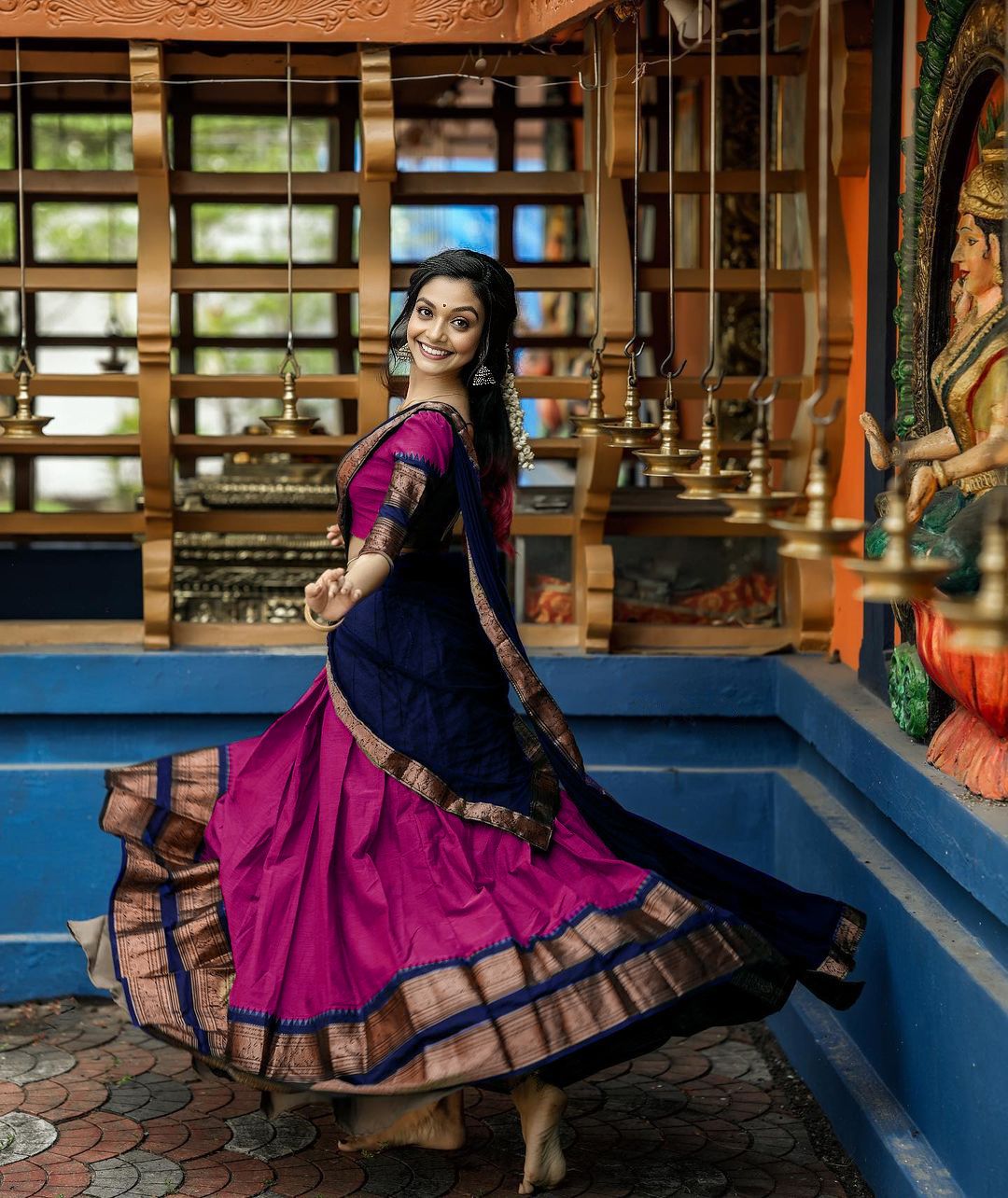 pavitraa sarees Solid Semi Stitched Lehenga Choli-picture-37