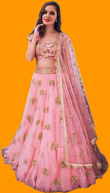 fulpari Embroidered Semi Stitched Lehenga Choli-picture-5