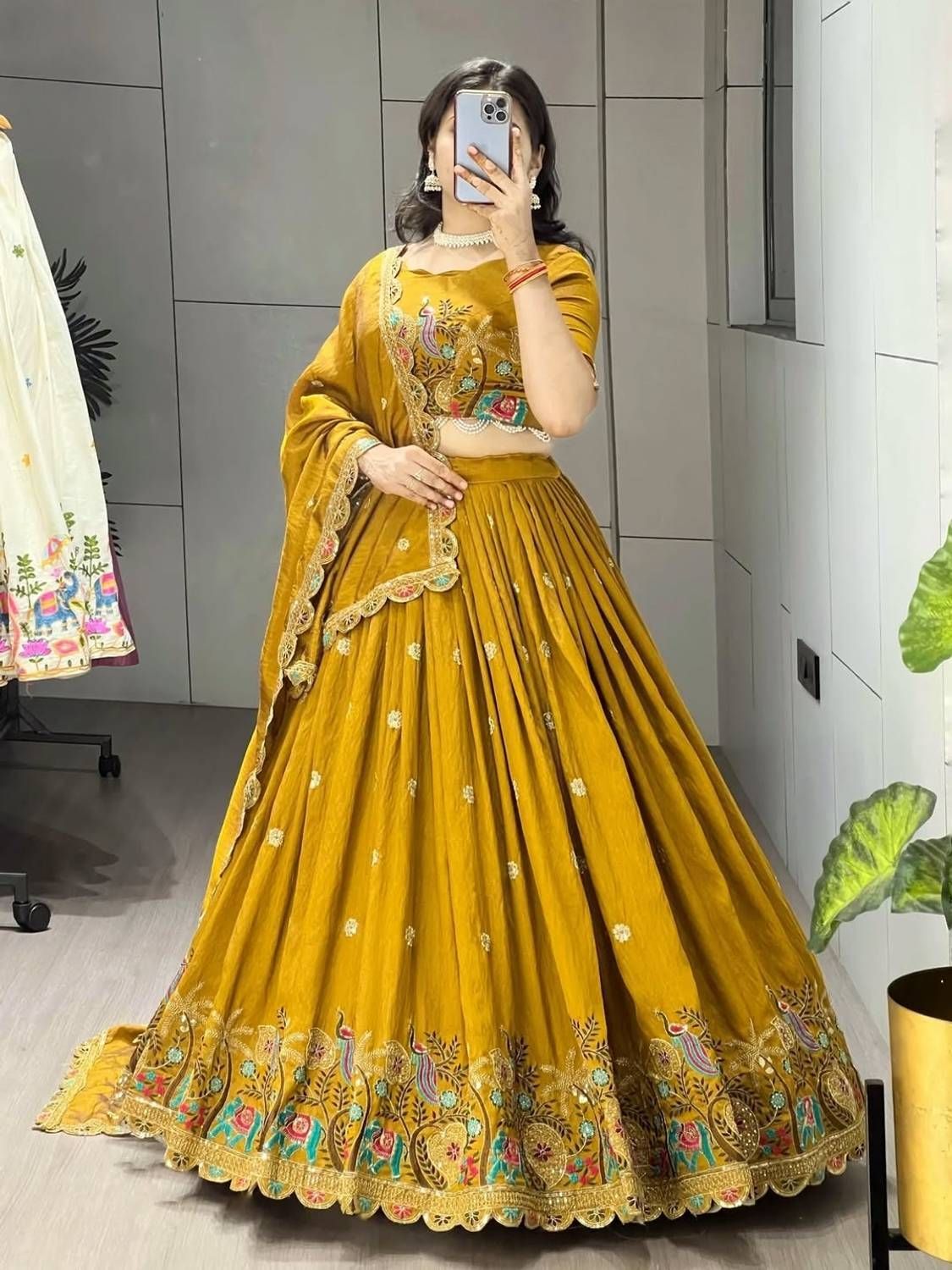 Embellished Semi Stitched Lehenga Choli-image-13