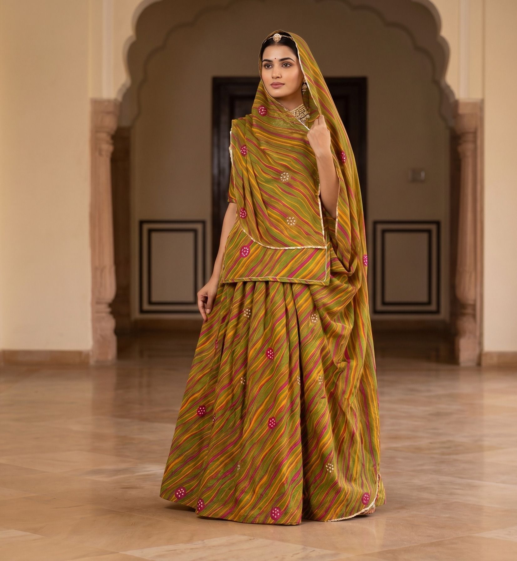 man fashion Embroidered Semi Stitched Lehenga Choli-picture-28