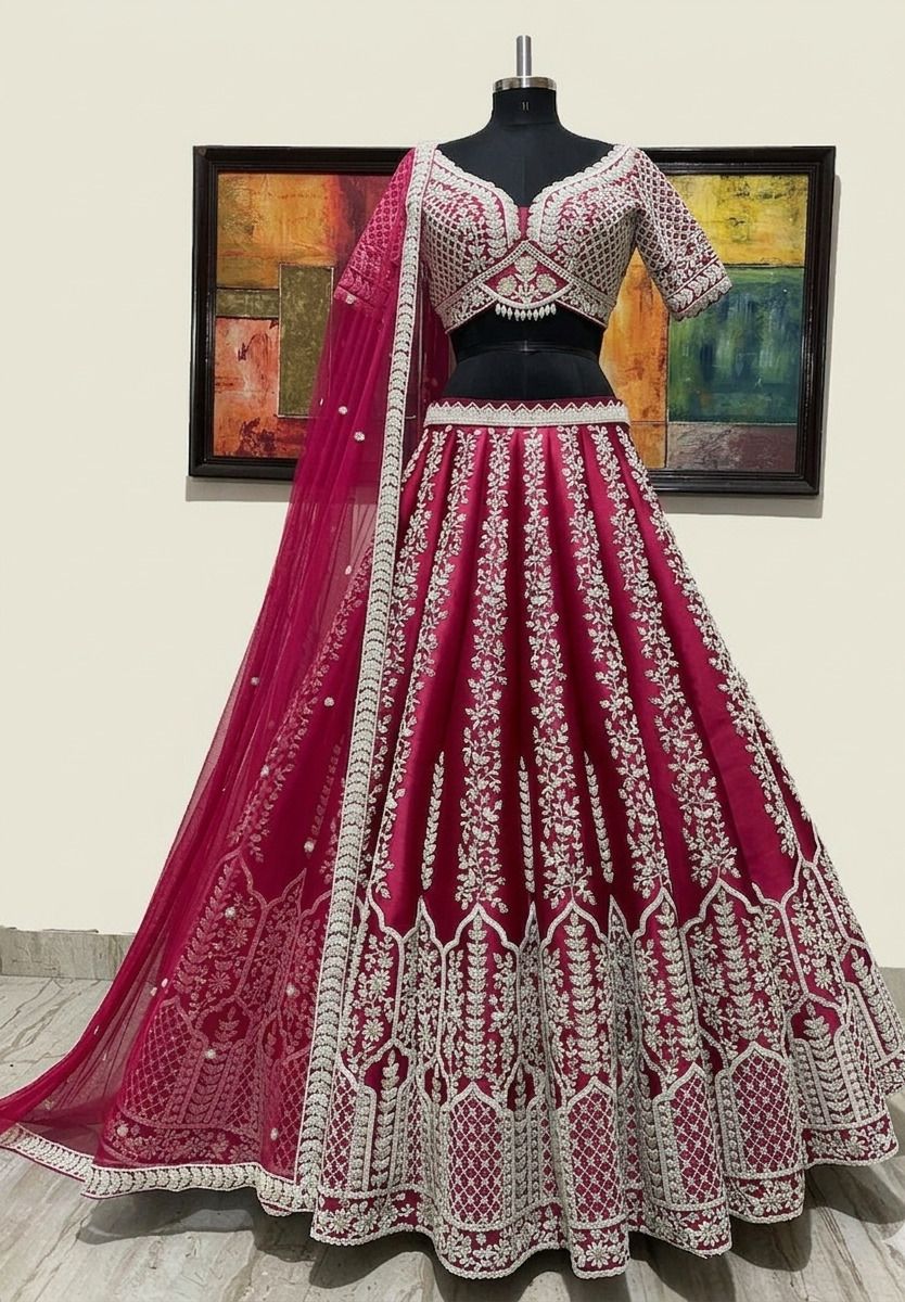 udbhav export Embroidered Semi Stitched Lehenga Choli-picture-22