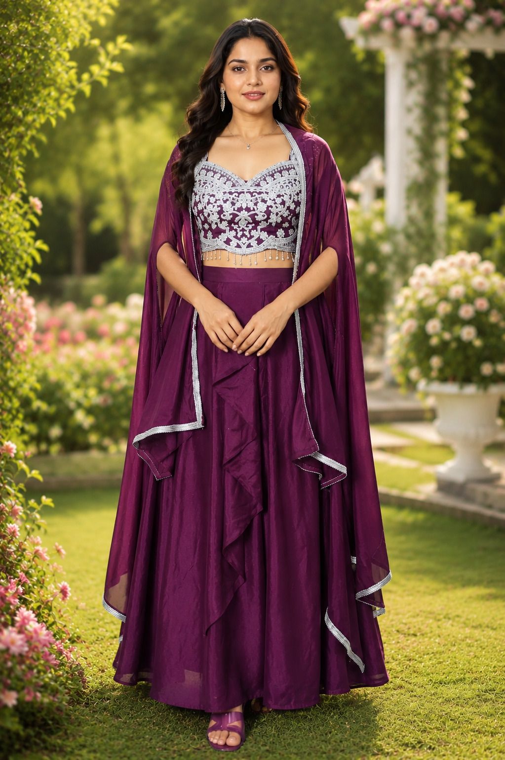 ruhi Embroidered Stitched Lehenga Choli-picture-10