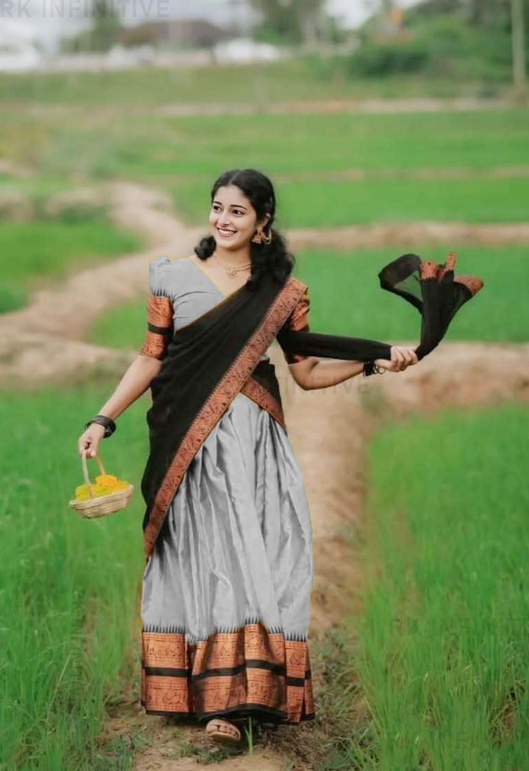 pavitraa sarees Solid Semi Stitched Lehenga Choli-picture-18