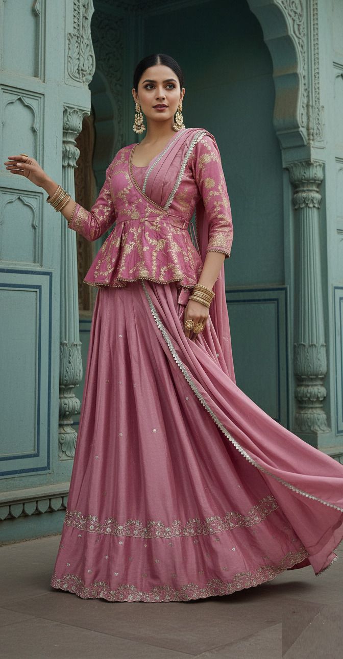 nancy designer Embroidered Semi Stitched Lehenga Choli-picture-13
