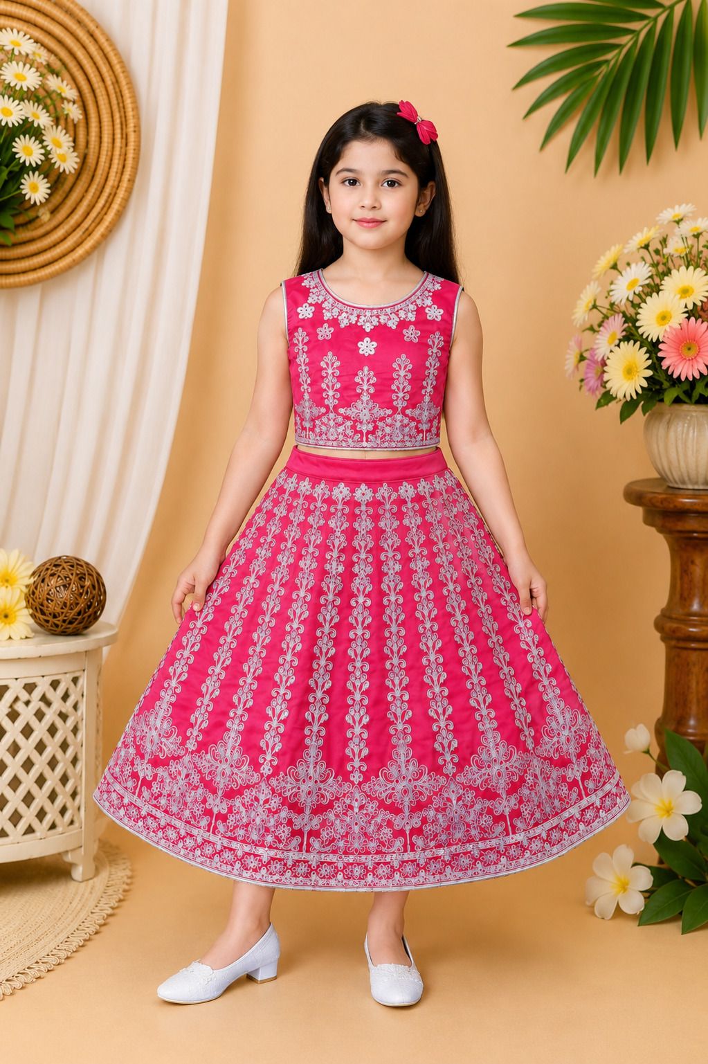 Embroidered Stitched Lehenga Choli-image-13