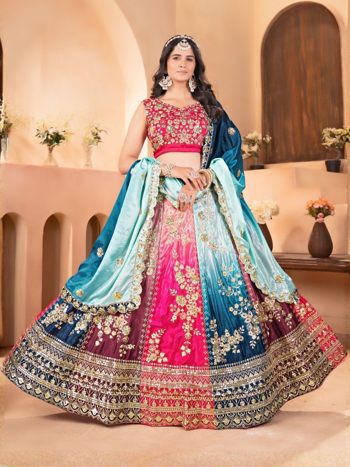odette Embellished Semi Stitched Lehenga Choli-picture-44