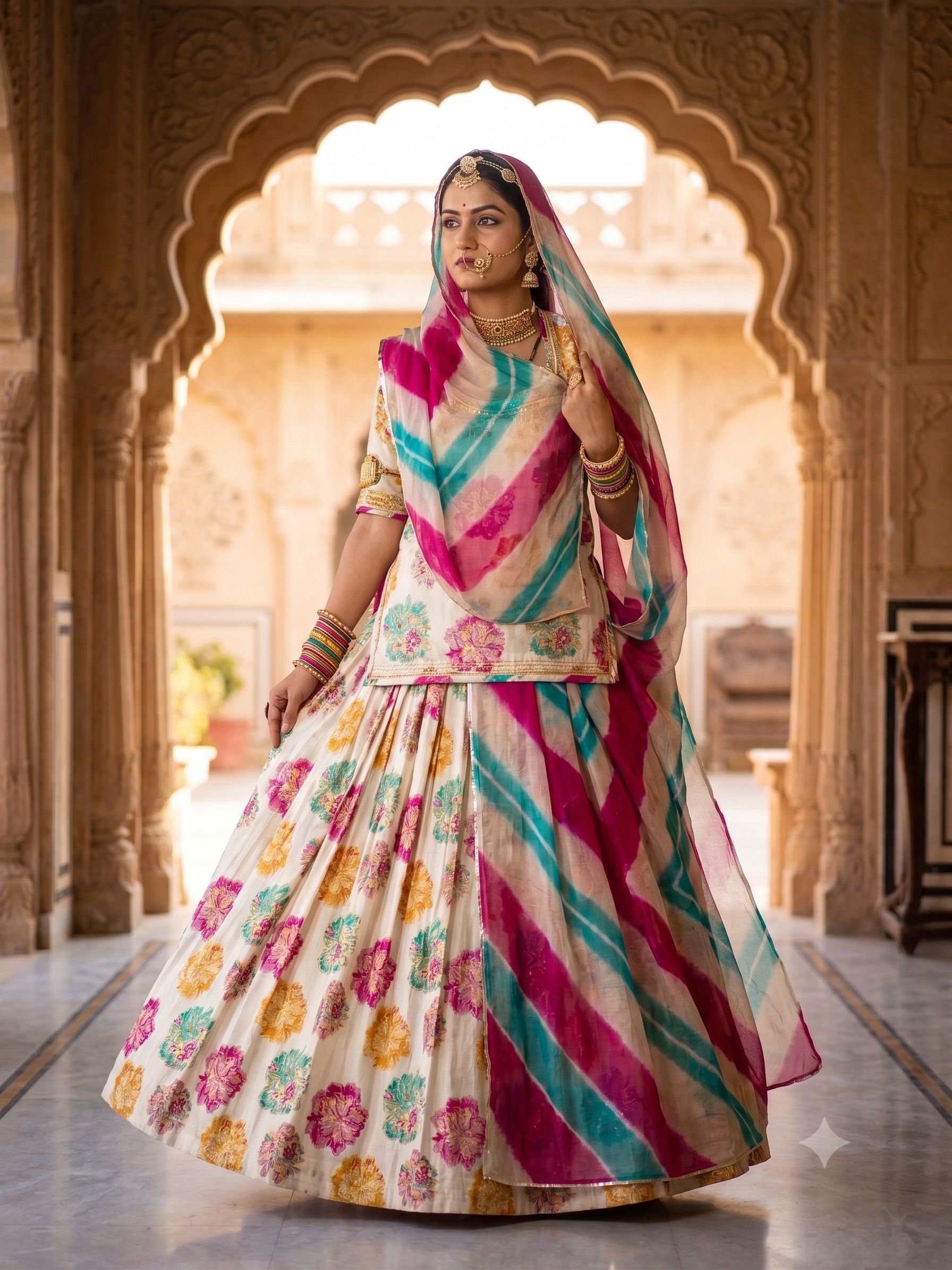 man fashion Embroidered Semi Stitched Lehenga Choli-picture-21