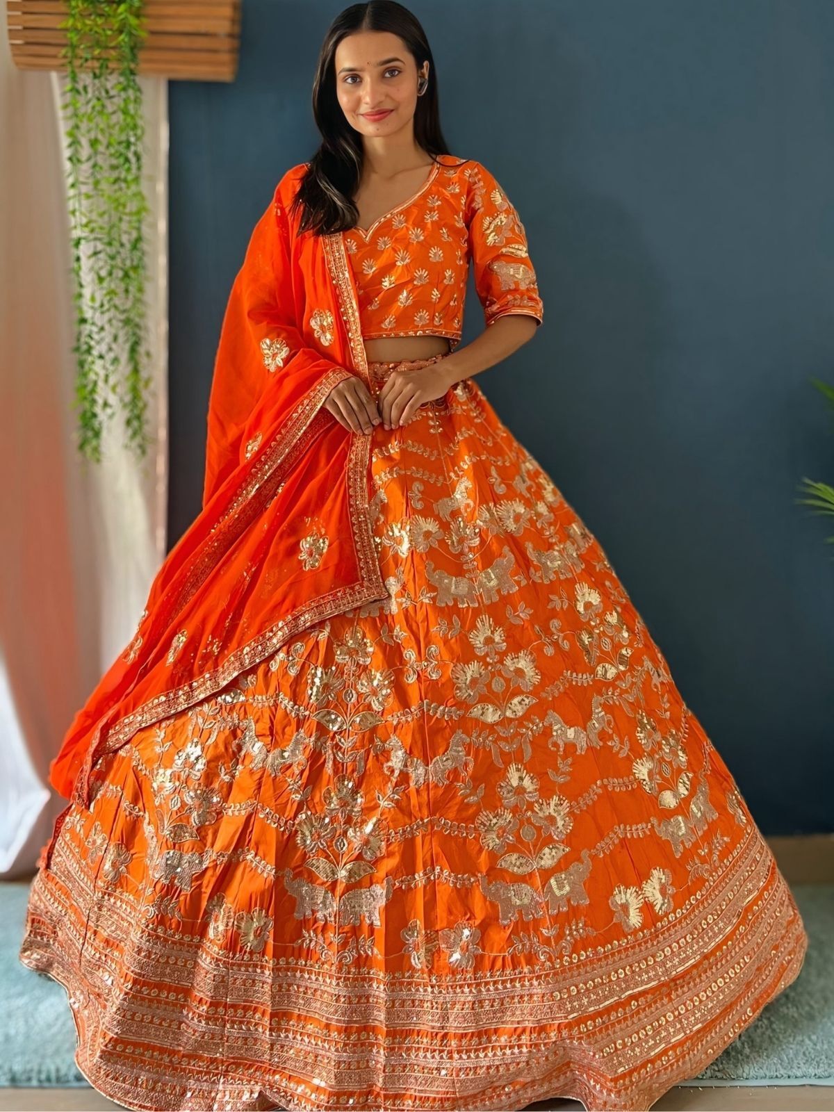 odette Embellished Semi Stitched Lehenga Choli-picture-1