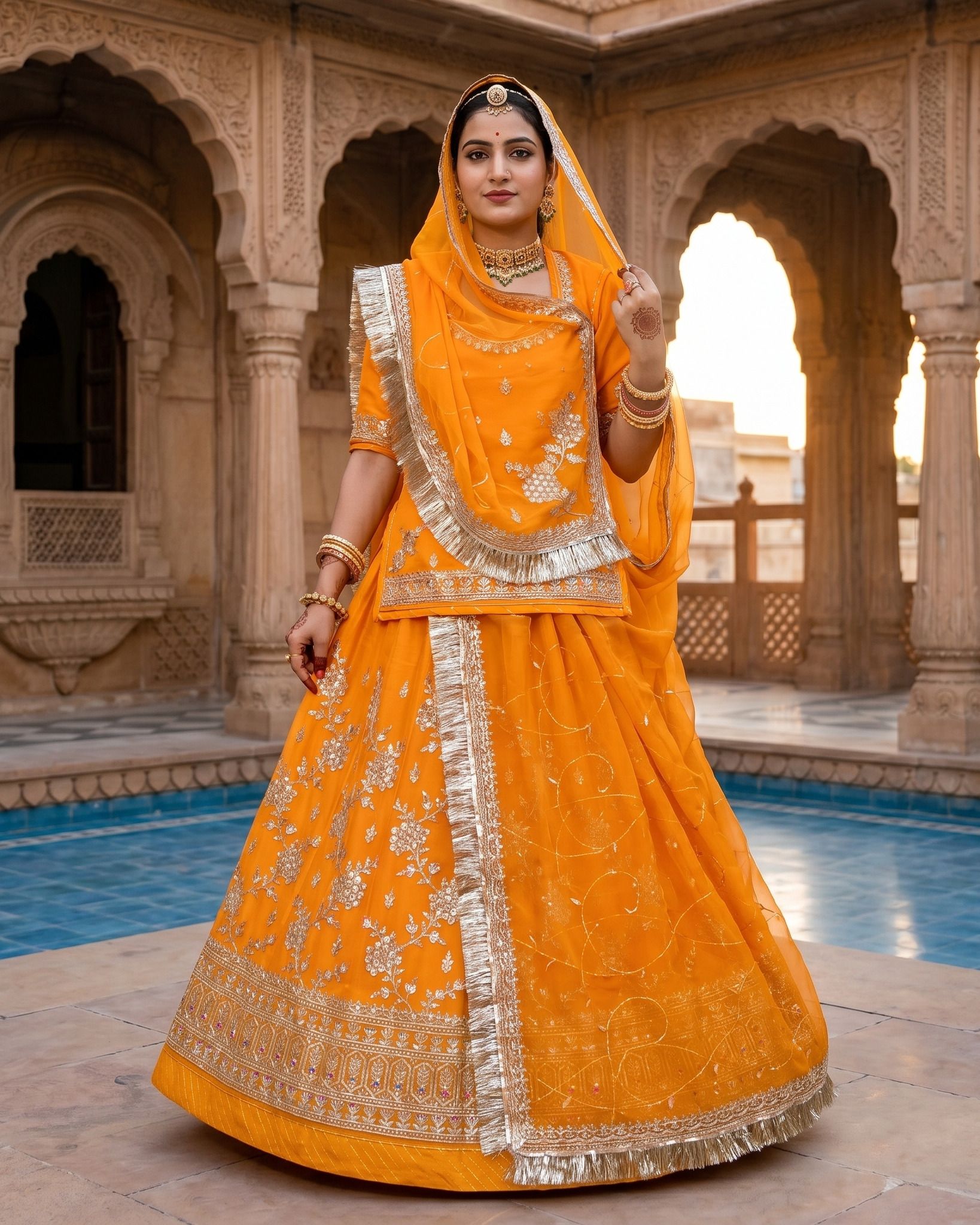 mantushti Embroidered Semi Stitched Rajputi Poshak-picture-30