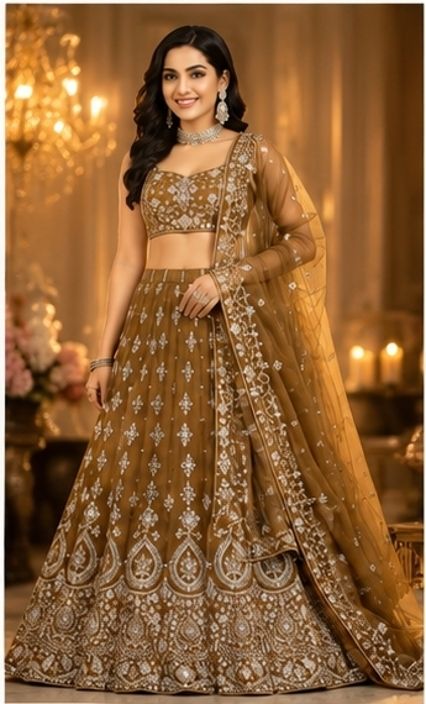 simthy Embroidered Semi Stitched Lehenga Choli-picture-12